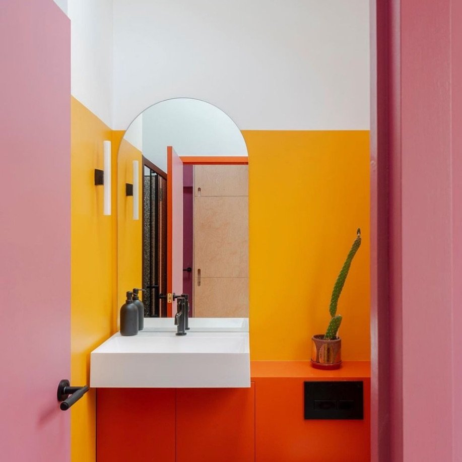 What better way to start your morning than with a pop of colour?

Paint colours: Charlottes locks and Dutch orange @farrowandball 

Photography @npphotographer 

#interiors #popofcolour #paint #bathroomdecor #bathroominspiration