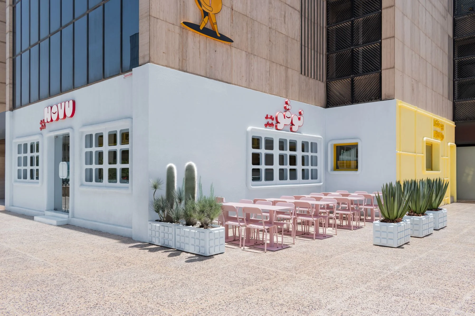 Masquespacio Designs Novu Waffle: A Bold Waffle Shop in Riyadh
