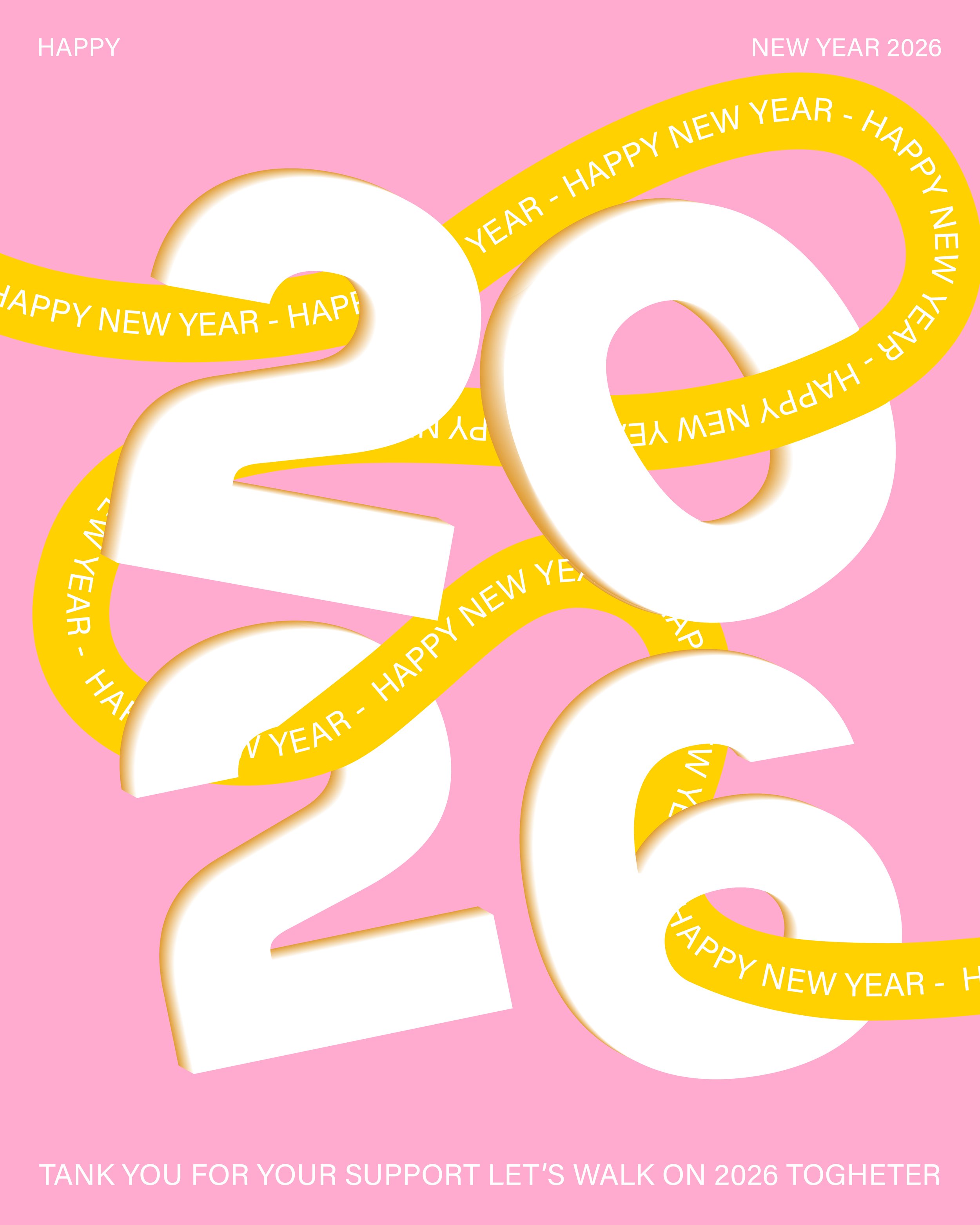 Happy New Year 2026 from Design Hunger magazine!