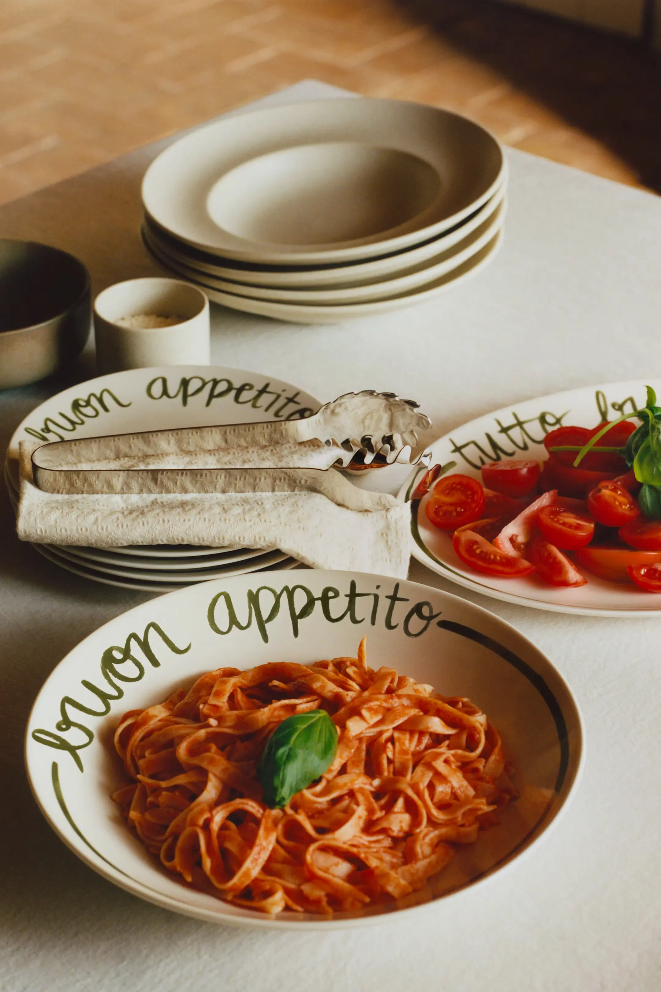 Playful Porcelain Serving Bowls for Outdoor Dining and Entertaining.