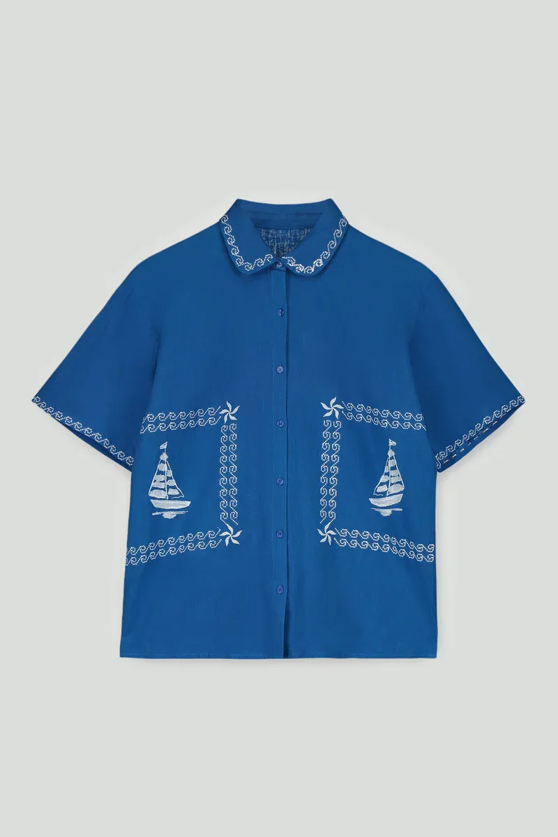 barcos-embroidered-shirt-blue-maison-mangostan-flatlay