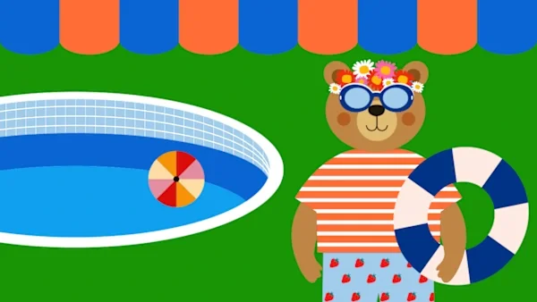 Pitti Bimbo returns for summer 2026, with Splashy the bear.