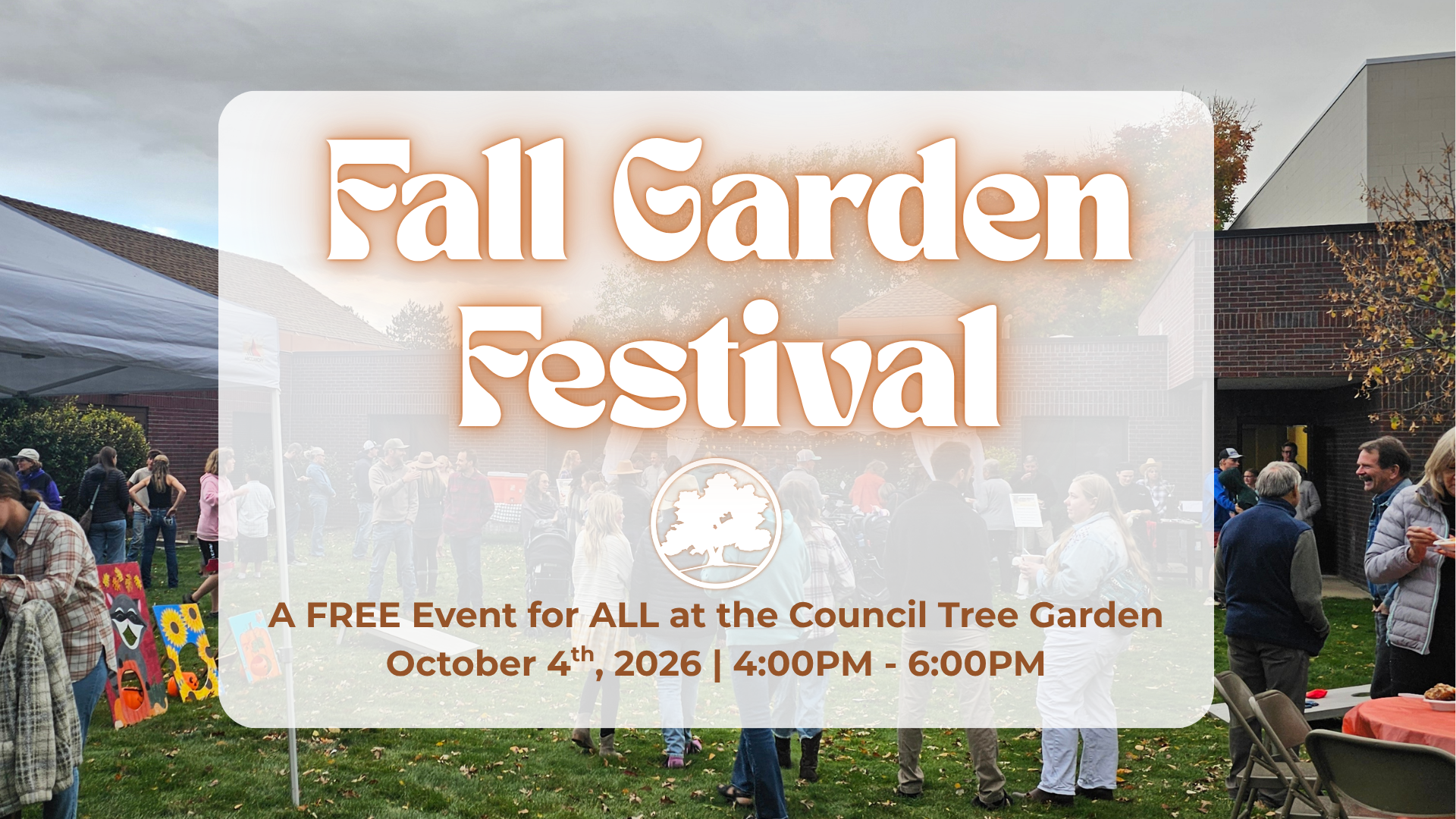 Fall Garden Festival - October 4th, 4-6pm
