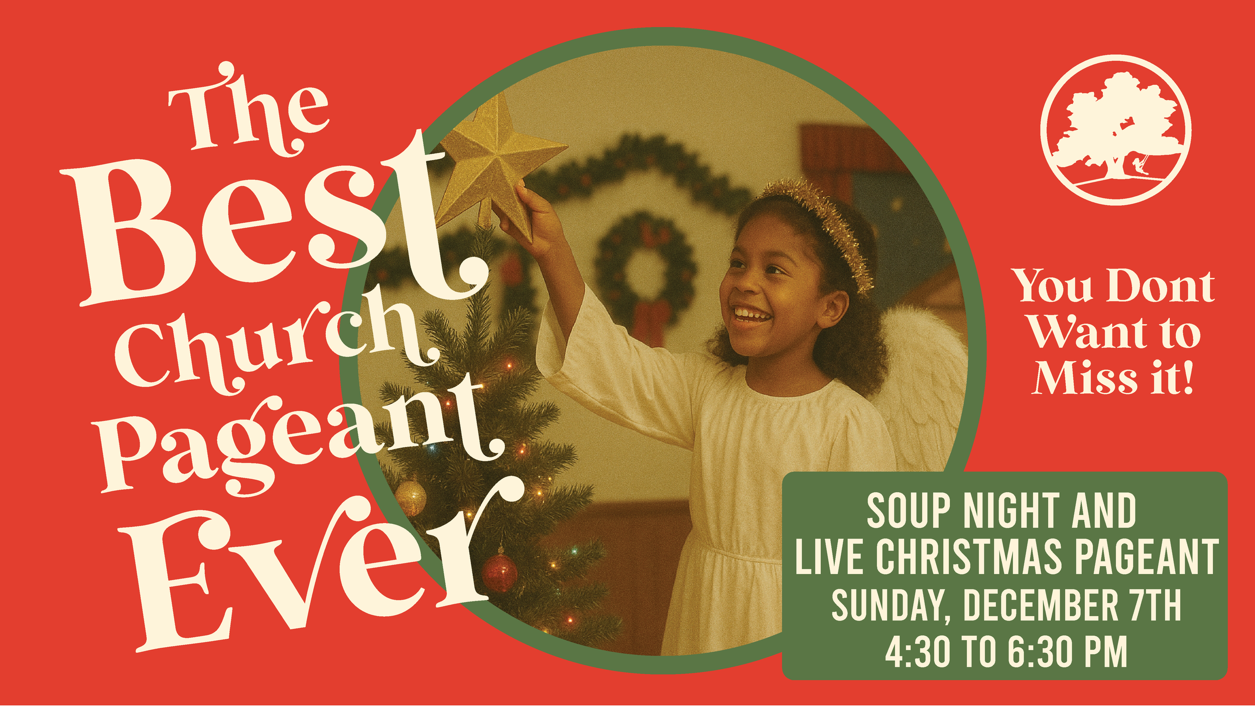 Soup Night and Christmas Pageant Live - December 7 @4:30pm
