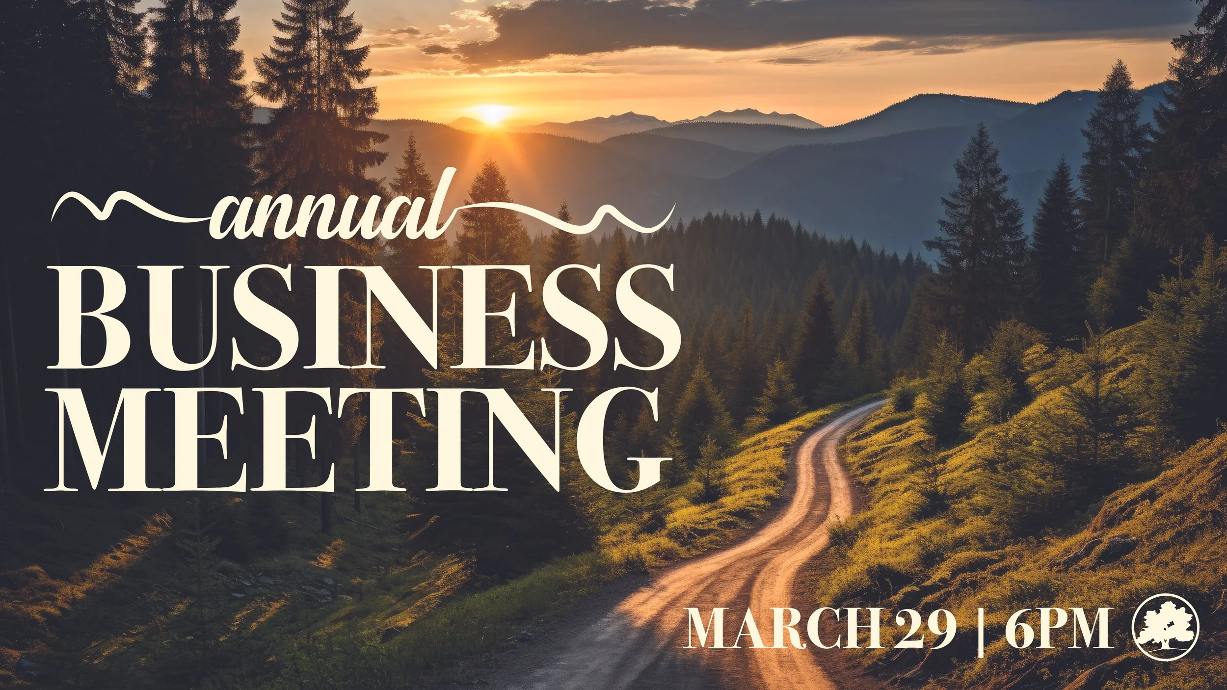 Annual Business Meeting - March 29 @6pm