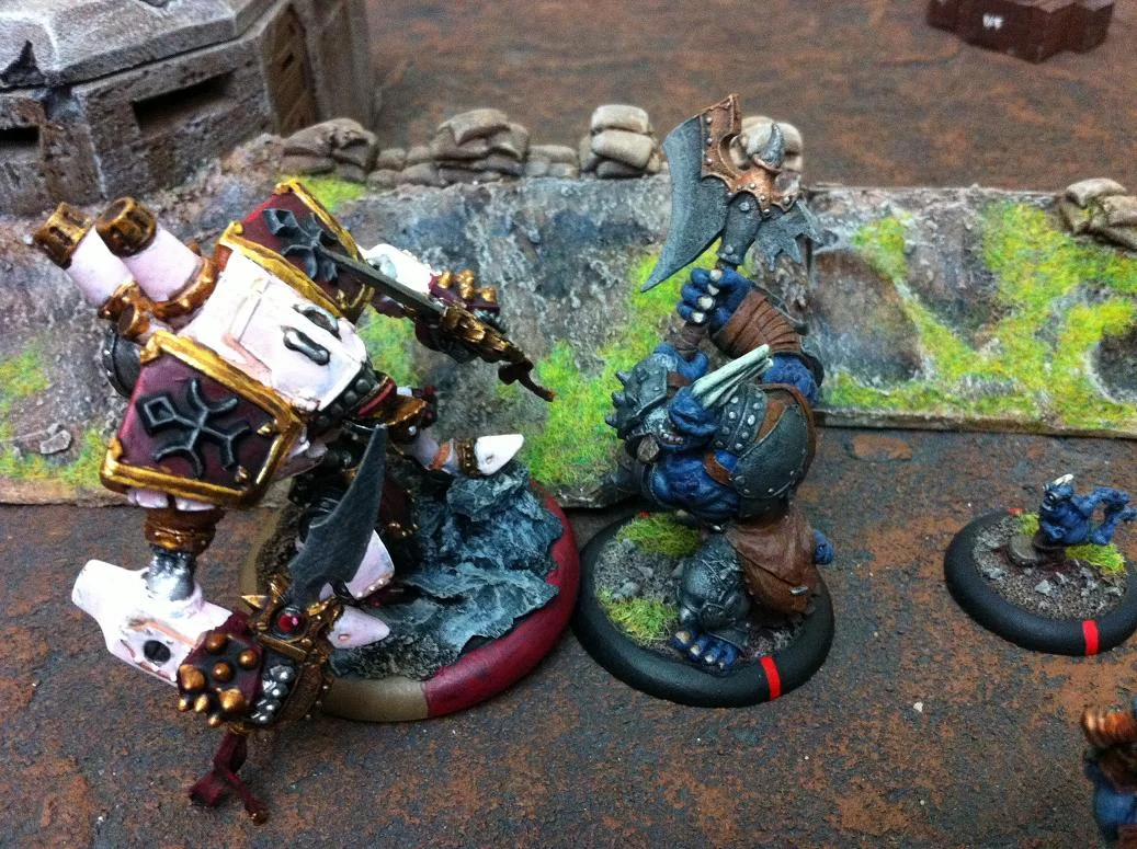 Hordes vs. WM Battle Report - Trollbloods vs. Menoth - 35 points