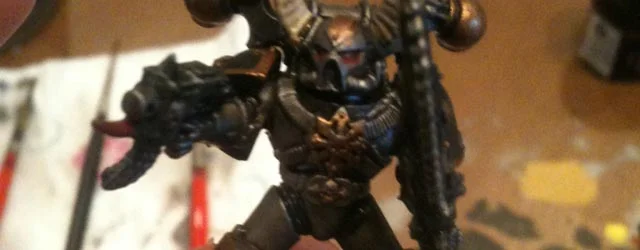 Quick Painting: Iron Warriors now with less caution.