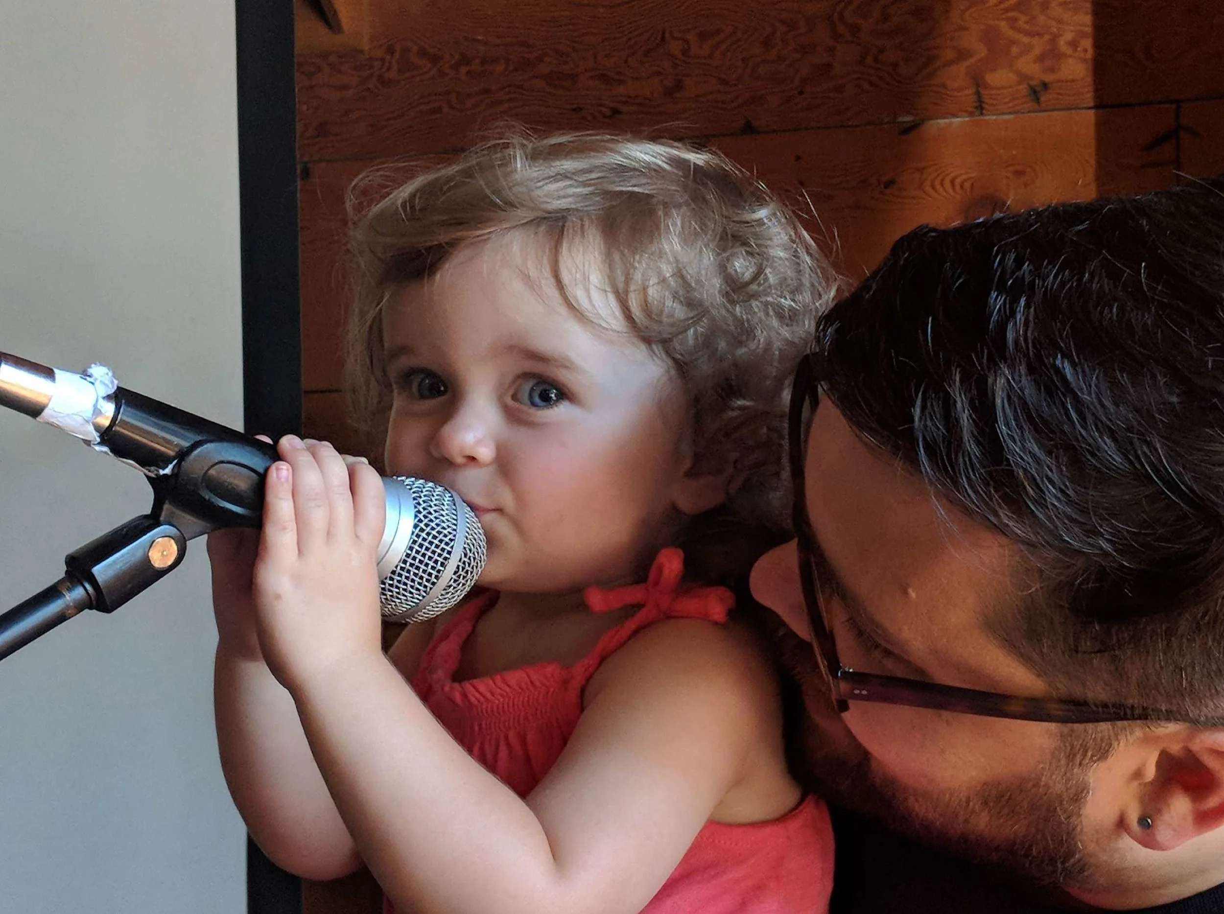 Our guest announcer, she did a good job, but mumbled a bit.