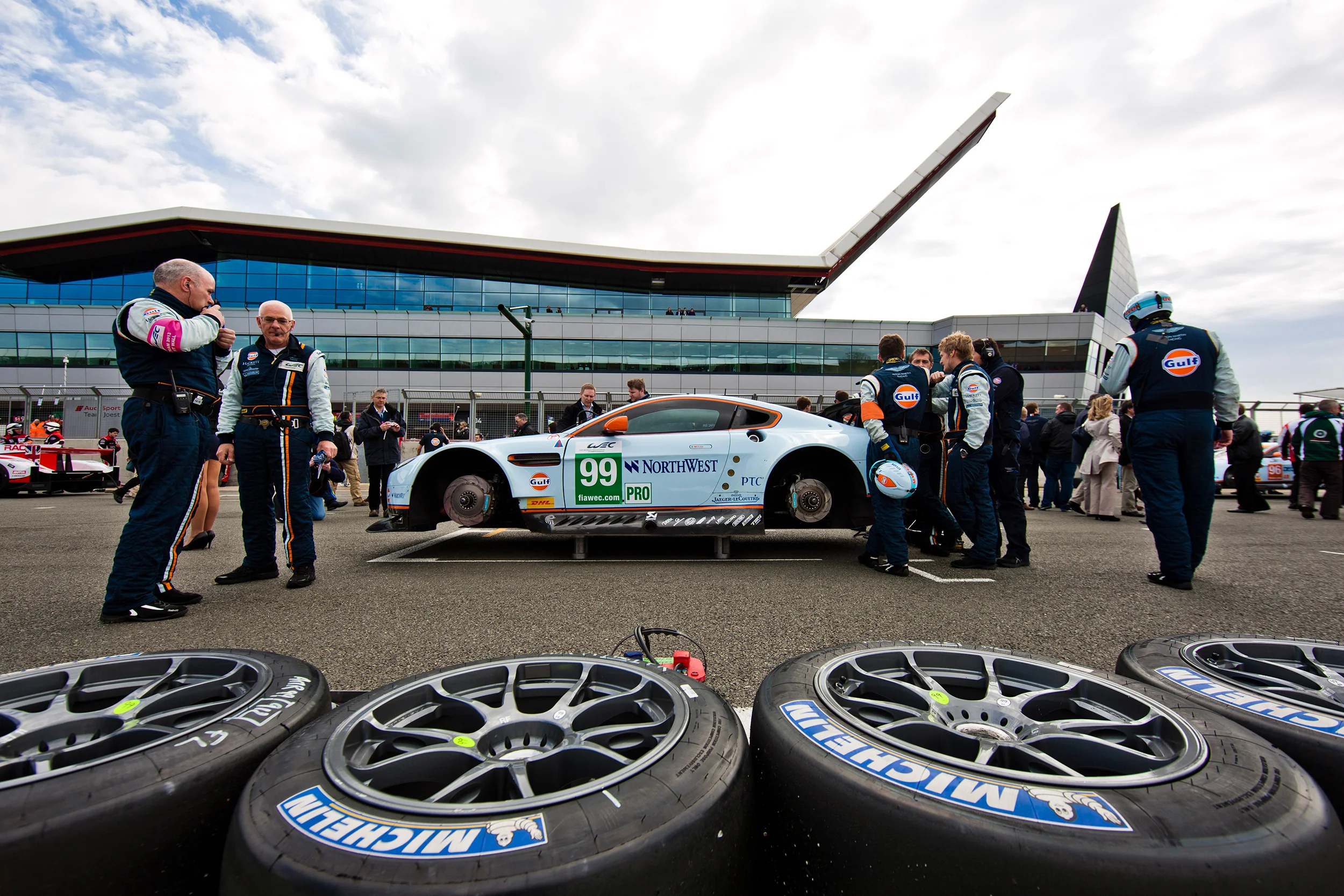 Aston Martin Vantage on the grid