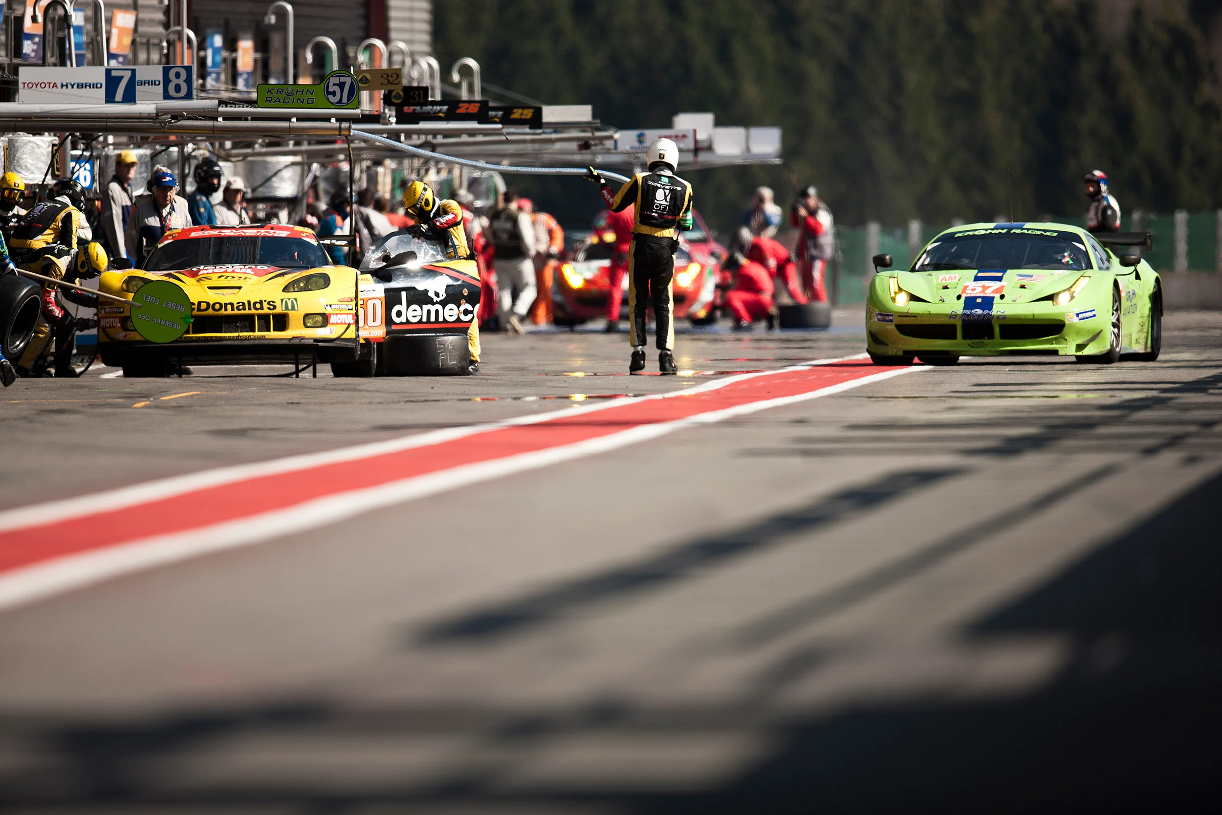 GTE pit stops