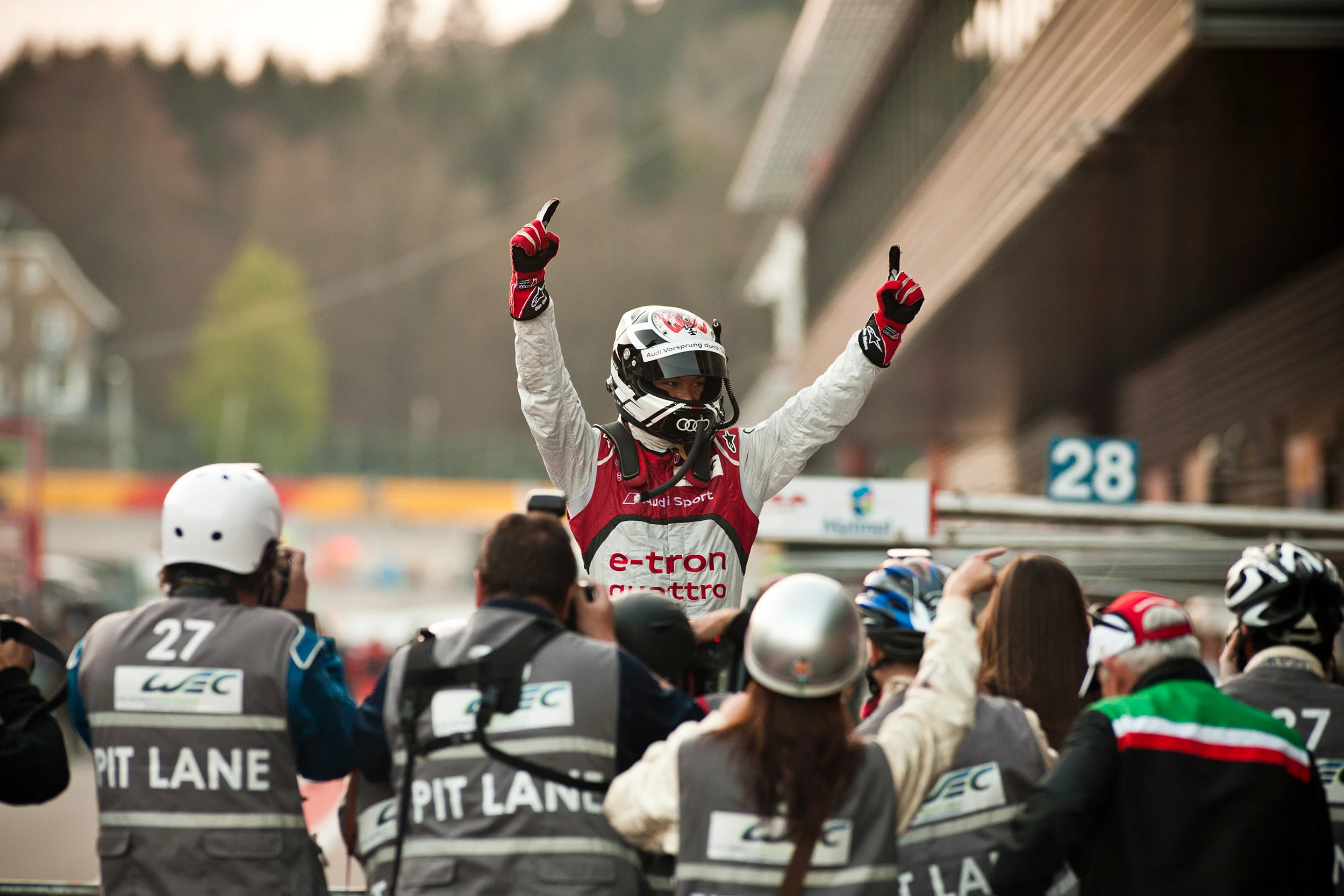 Andre Lotterer celebrates victory