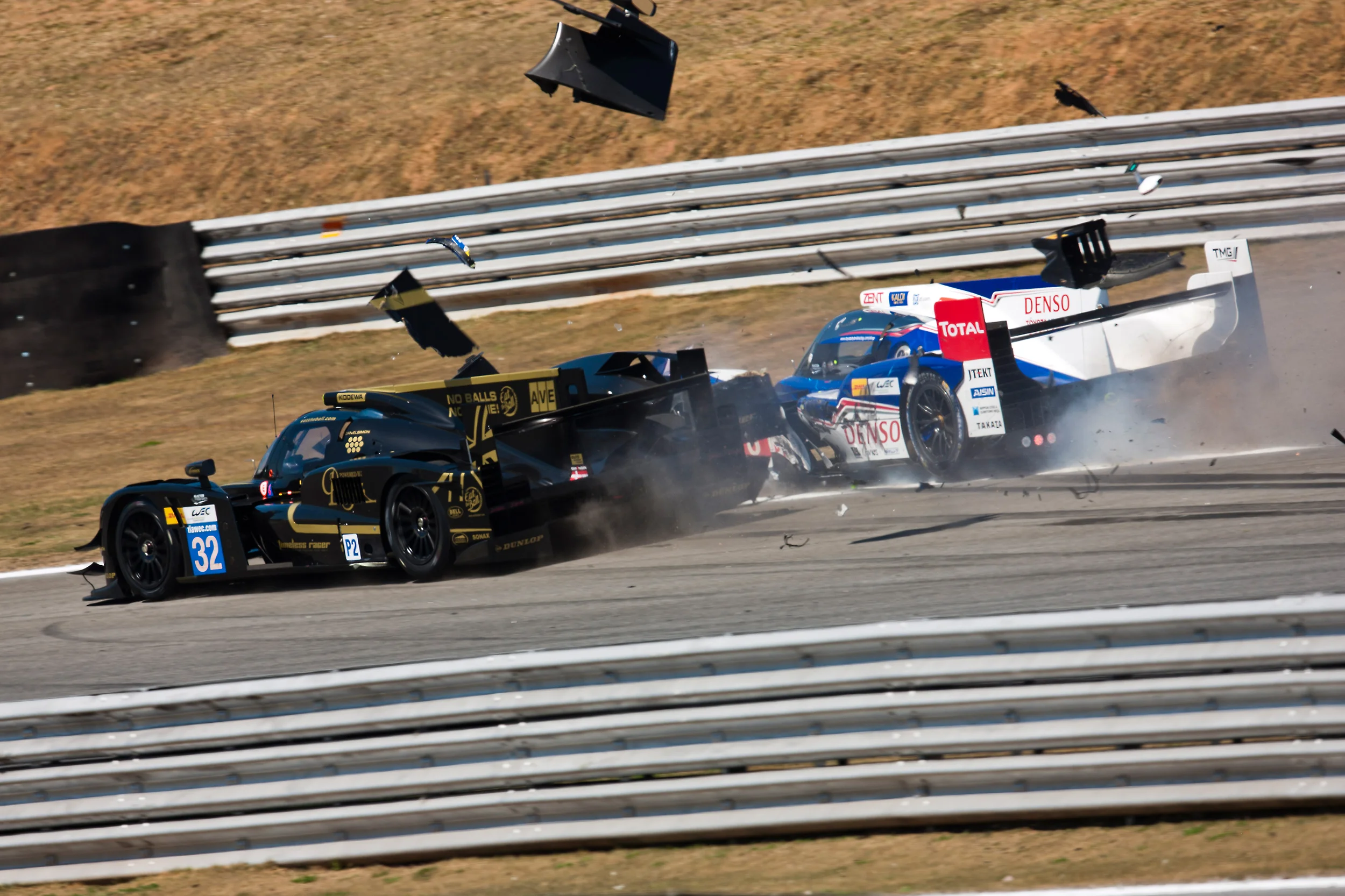 Stephane Sarrazin, Toyota TS030 crashes out of the race
