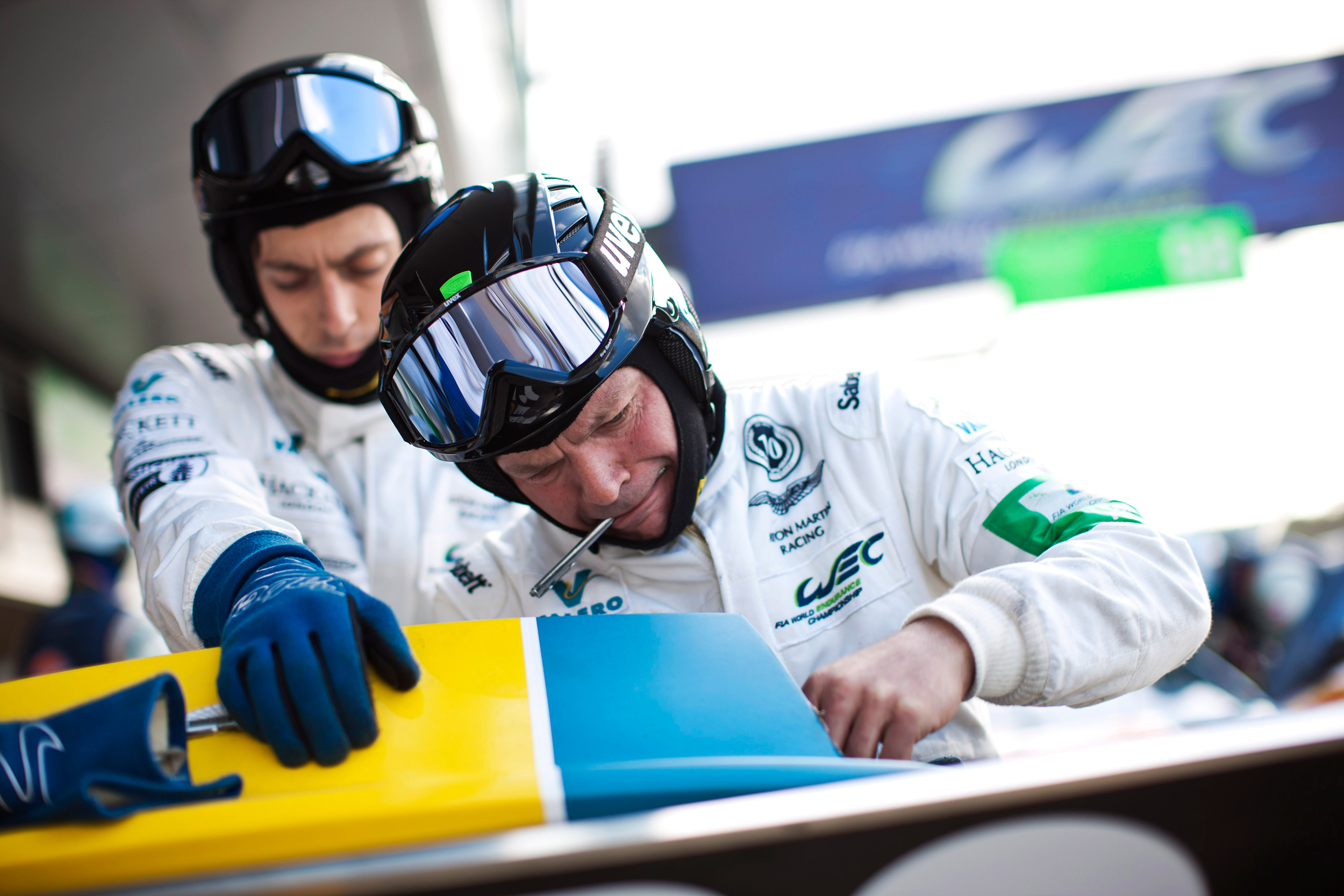 Aston Martin Racing pit crew
