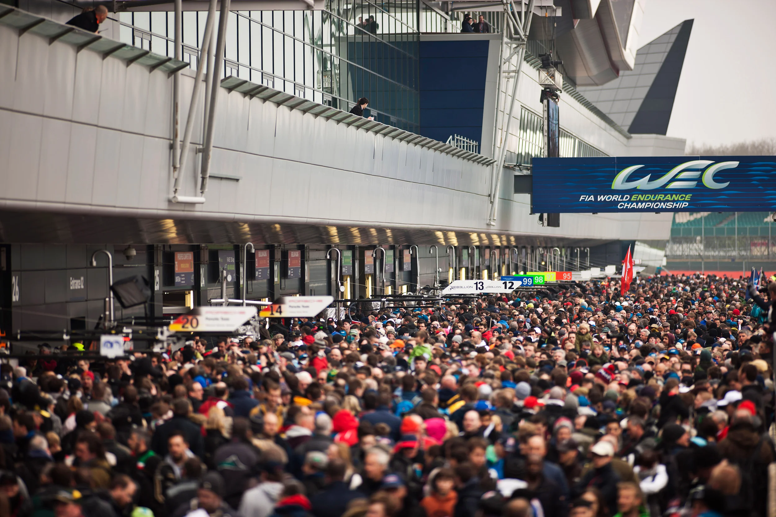 Crowd at the autograph session