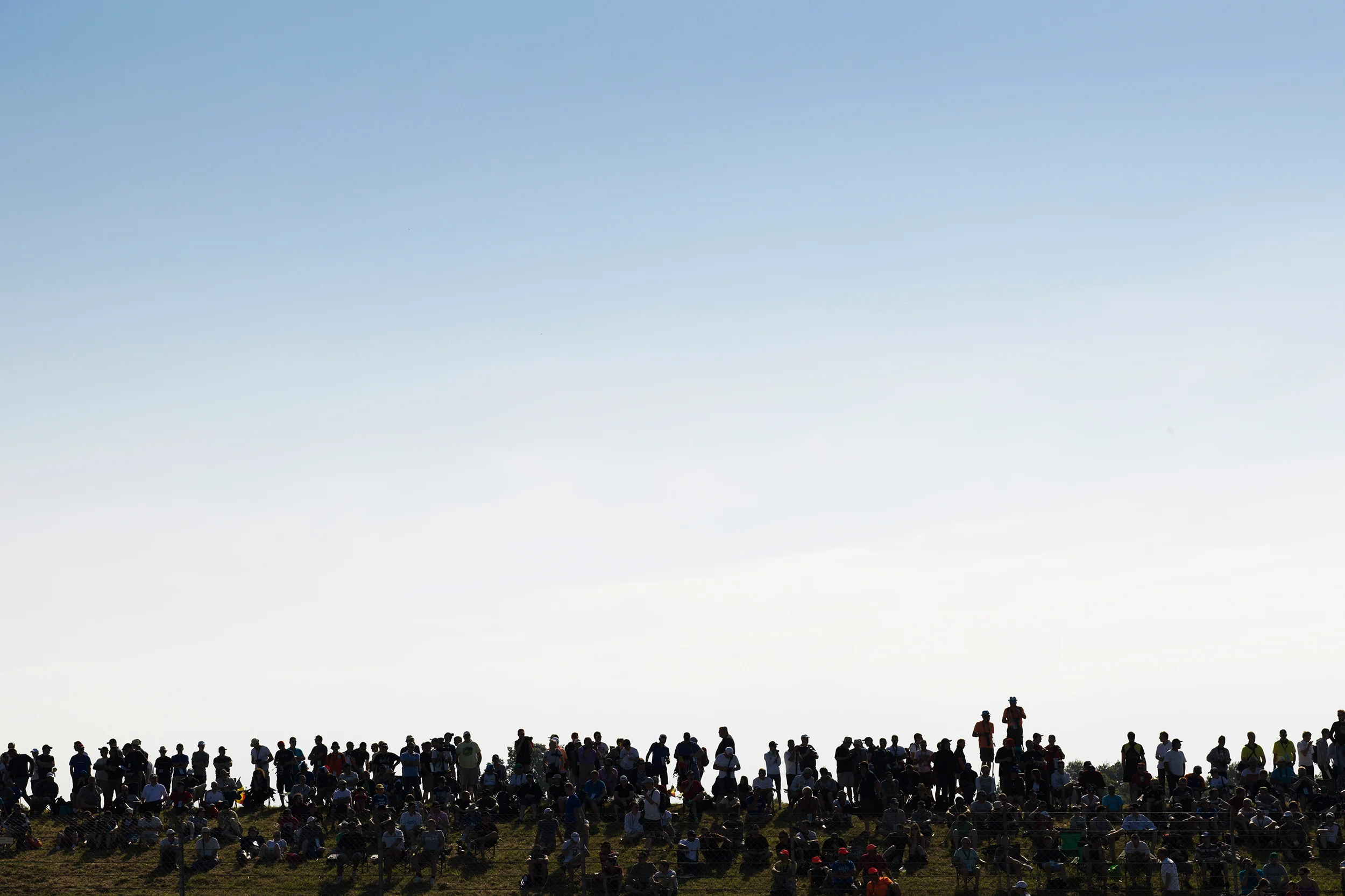 Fans at the Porsche Curves
