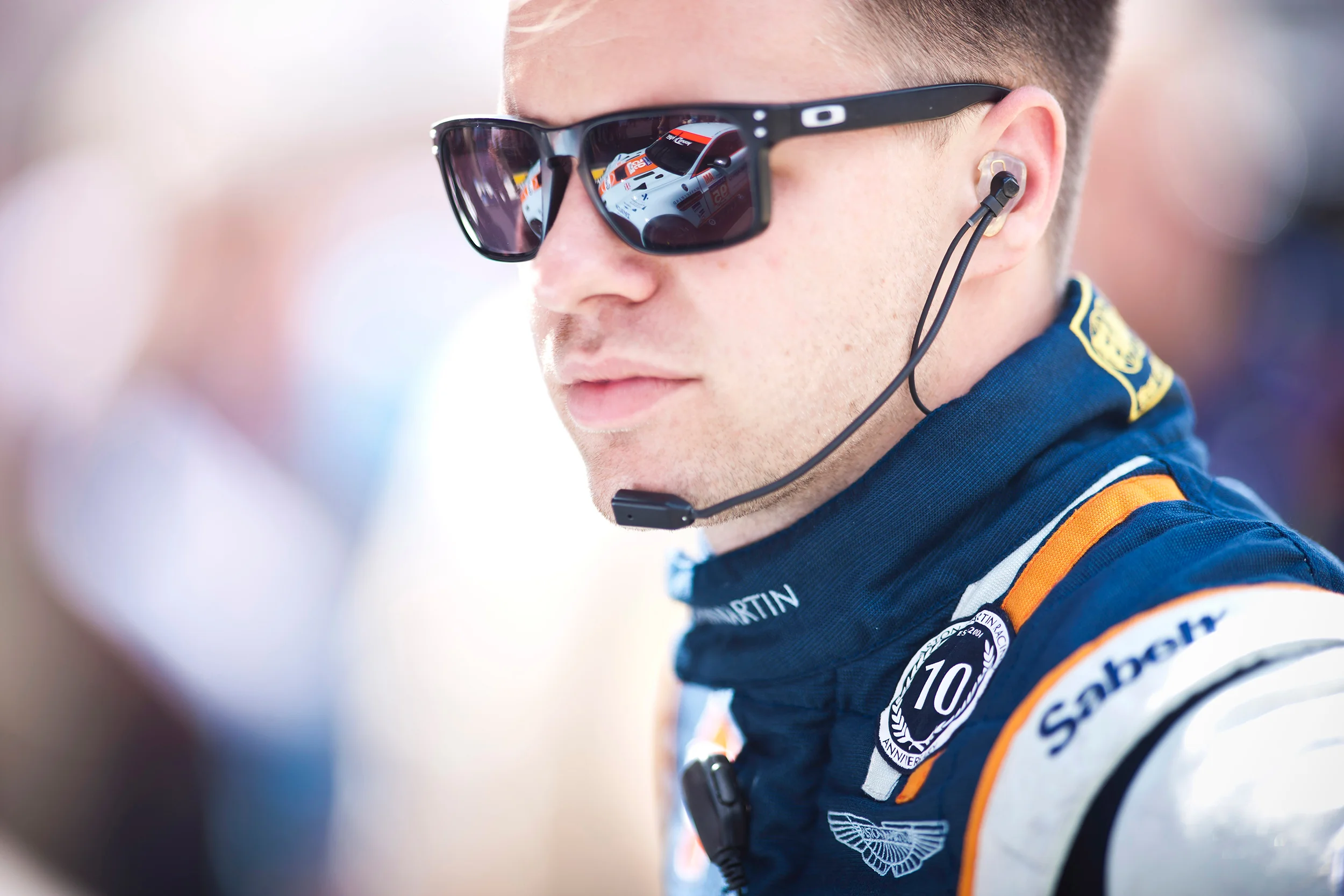 #95 Aston Martin Vantage on the grid