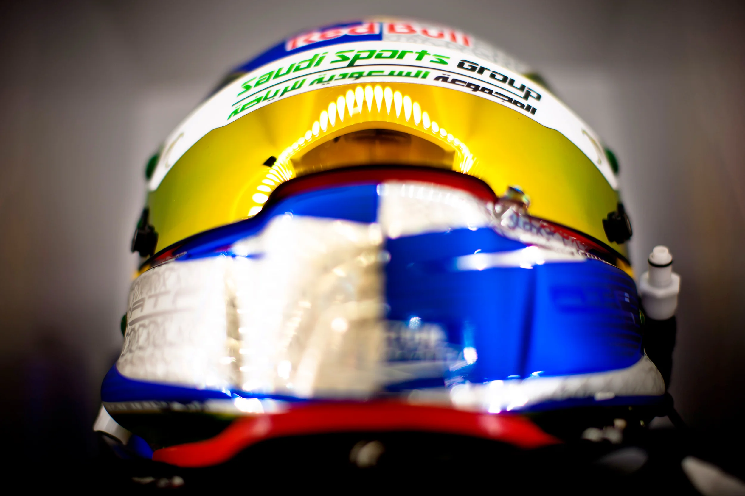 Abdulaziz Al Faisal's helmet