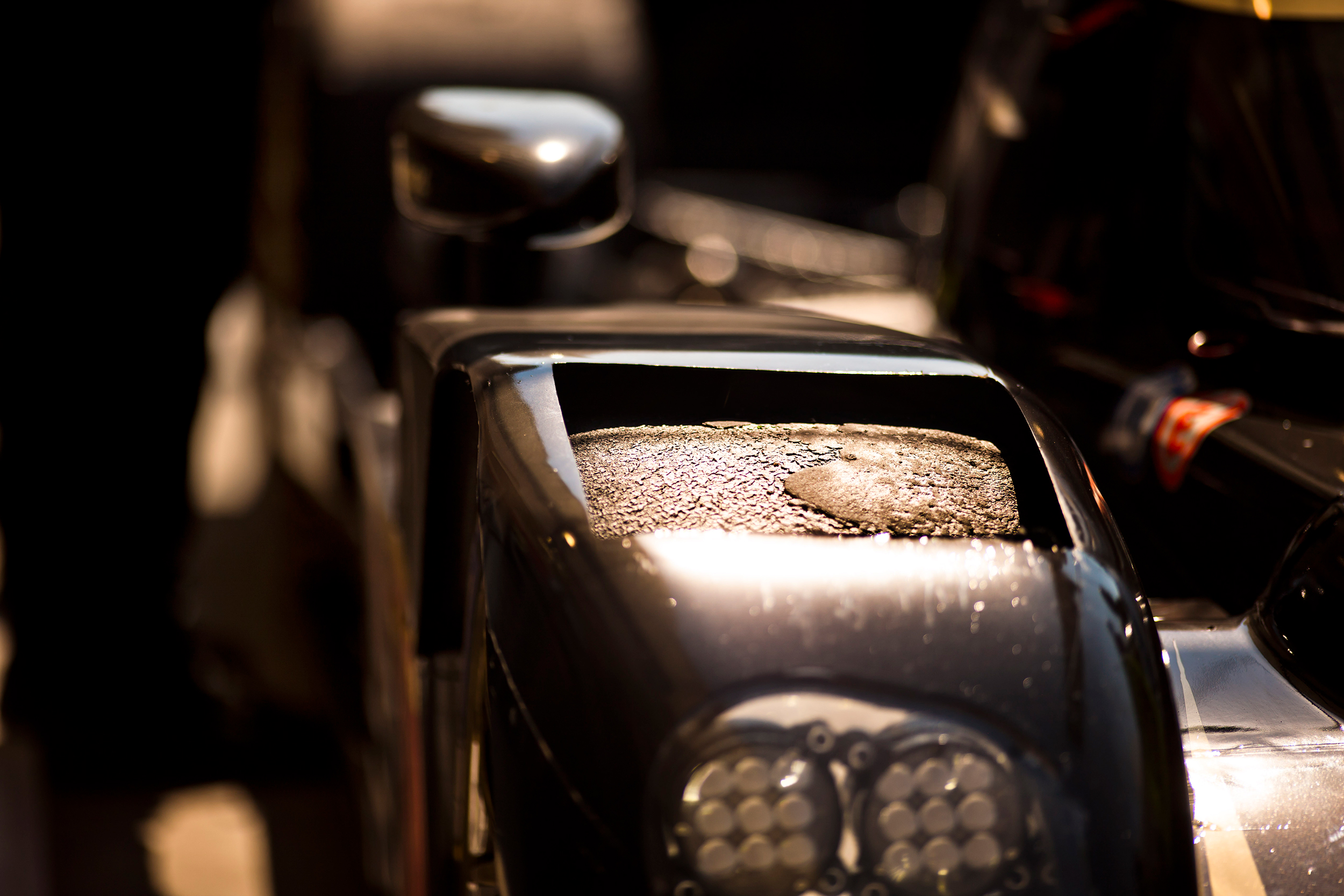 A used tyre on the Lotus CLMP1 - 01