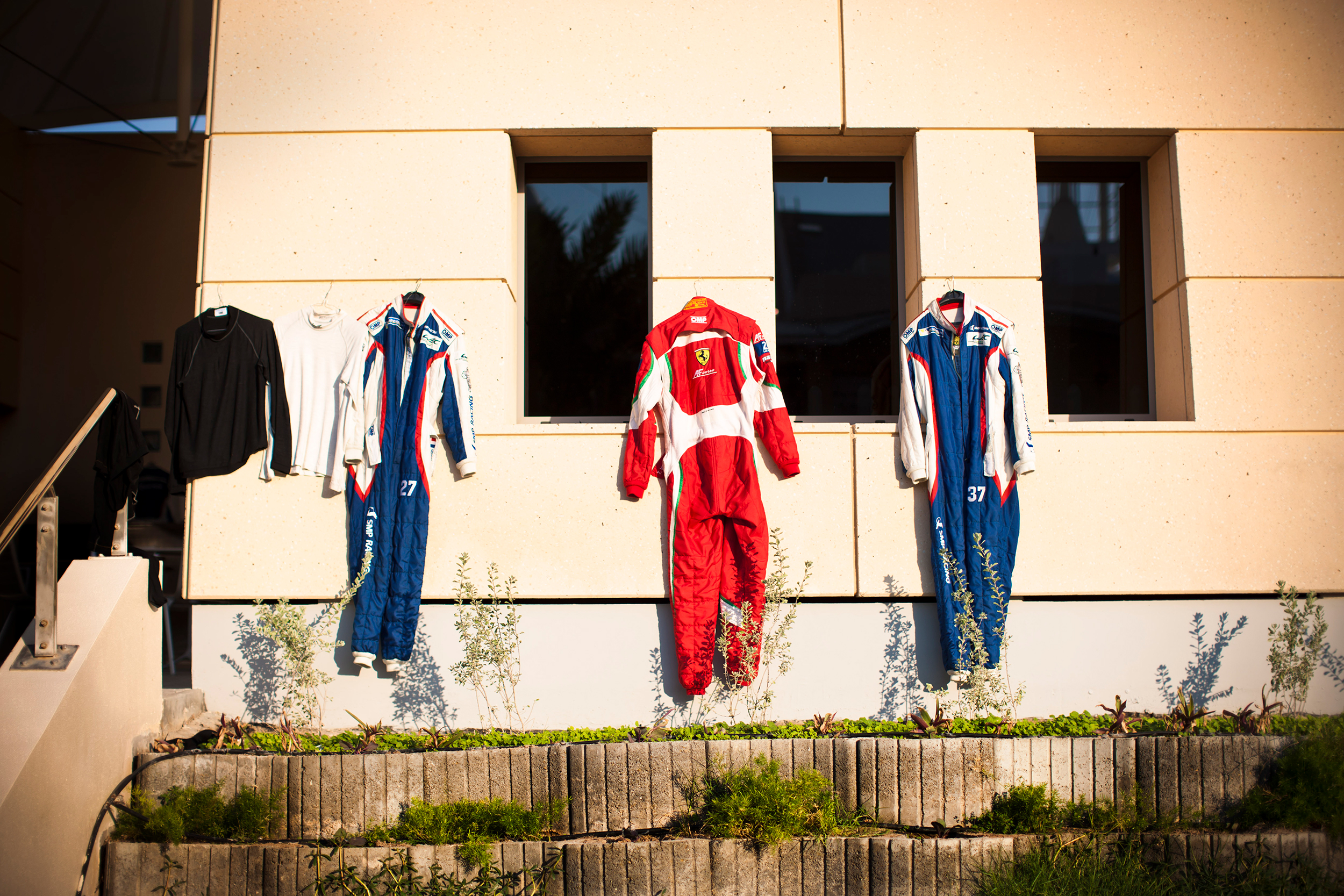 Overalls hanging out to dry
