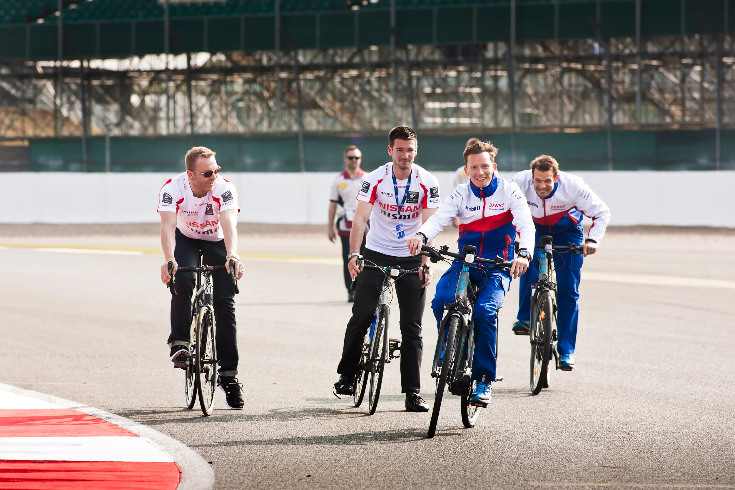 Mike Conway, Chris Hoy and Alex Wurz