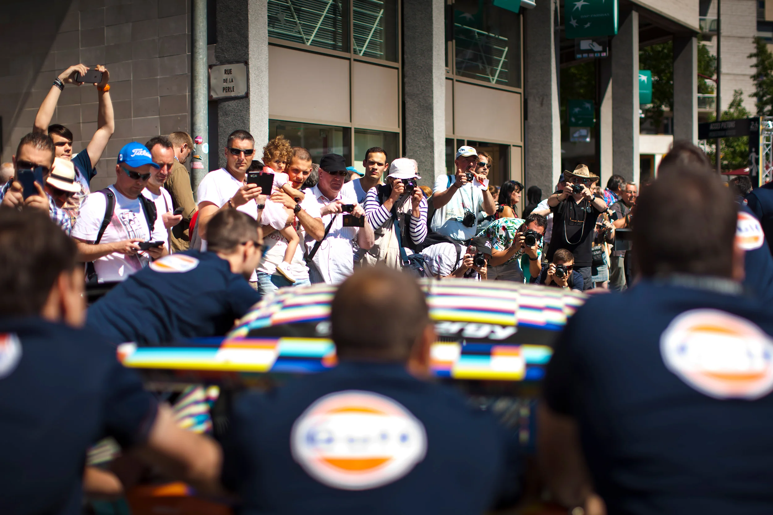 Fans at scrutineering
