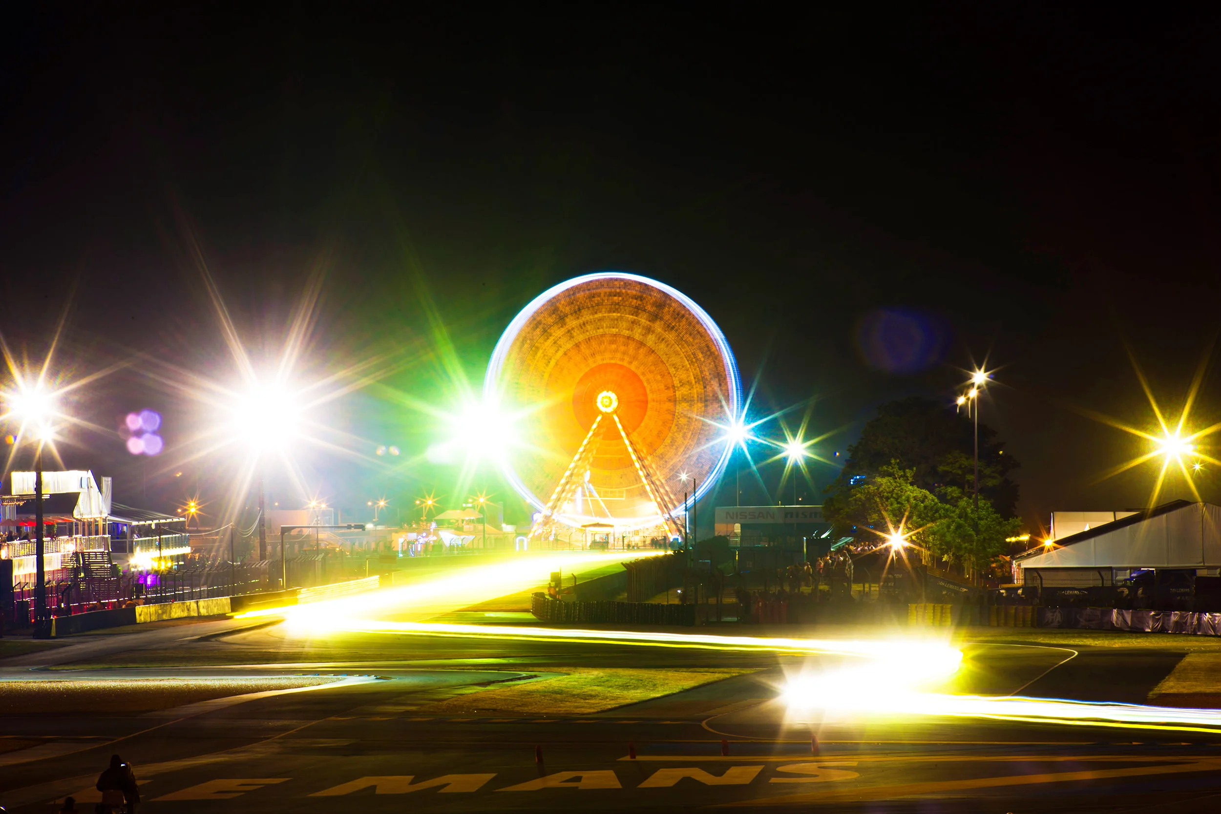 Ferris wheel and the Ford chicane