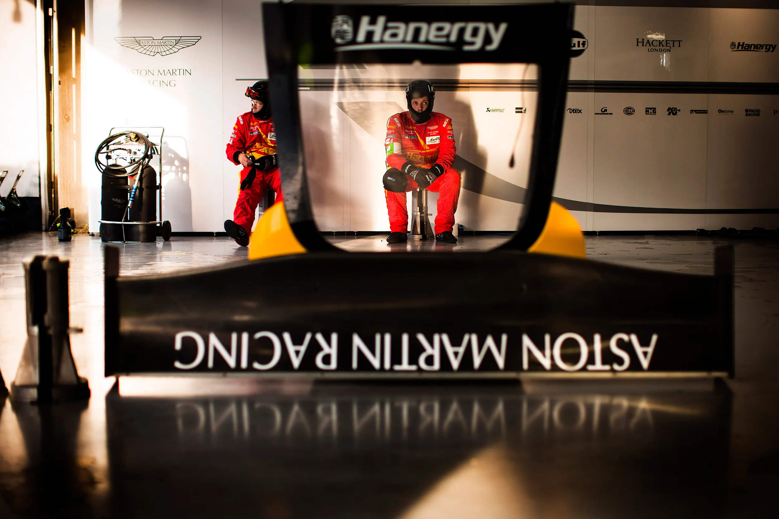 Aston Martin Racing pit stop crew