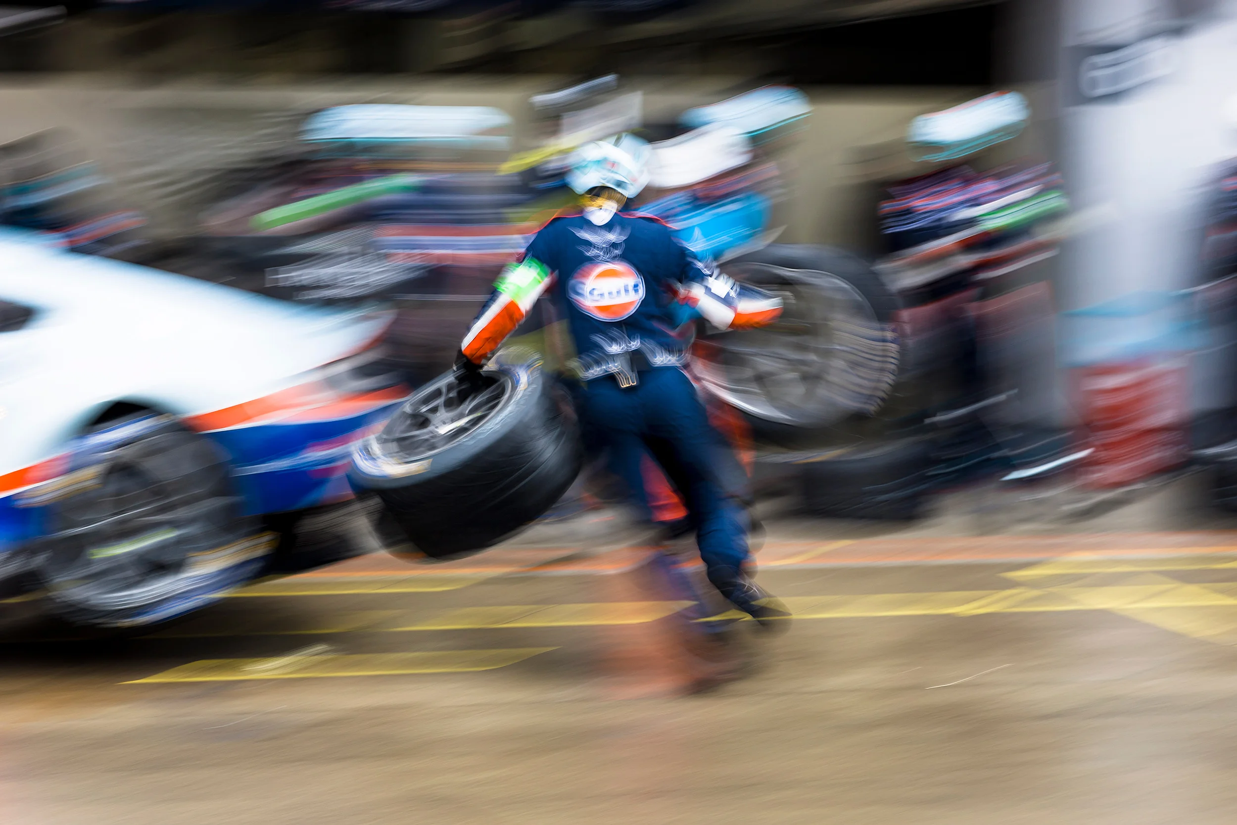 Aston Martin Racing pit crew