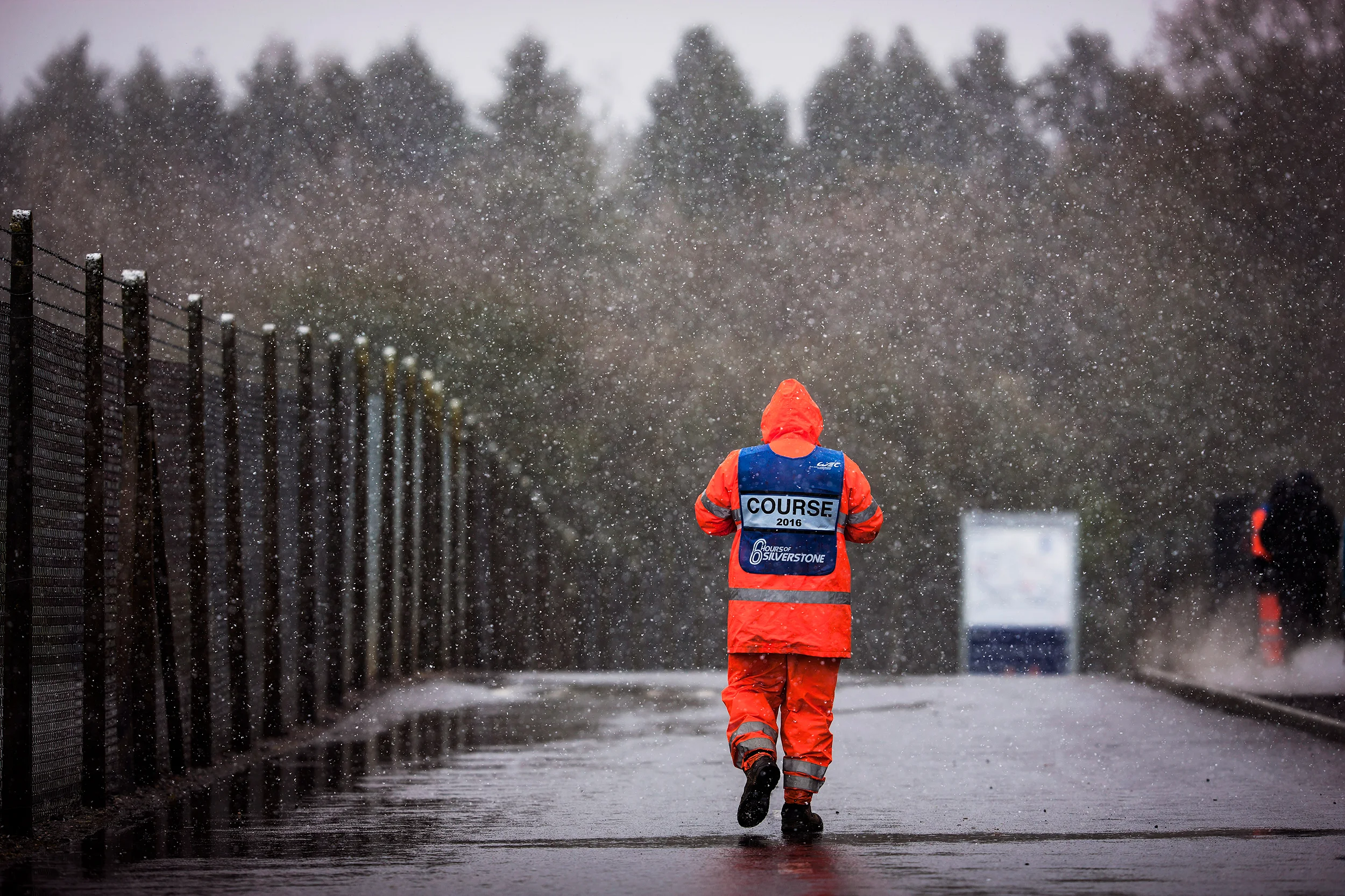 A marshal in the snow