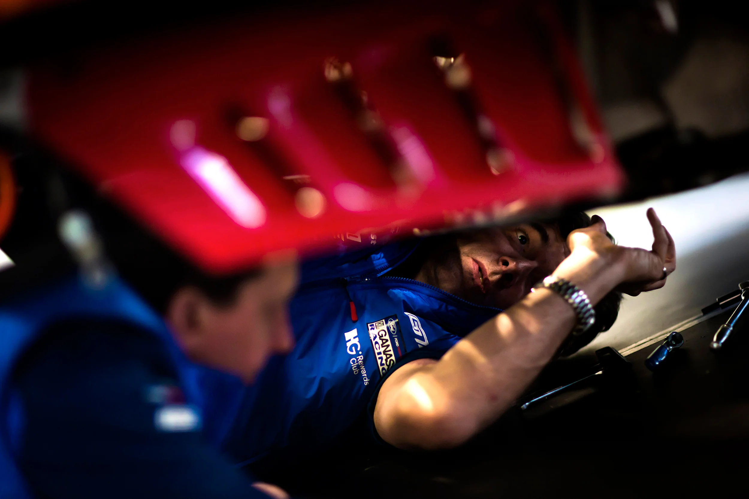 Working on the #66 Ford GT