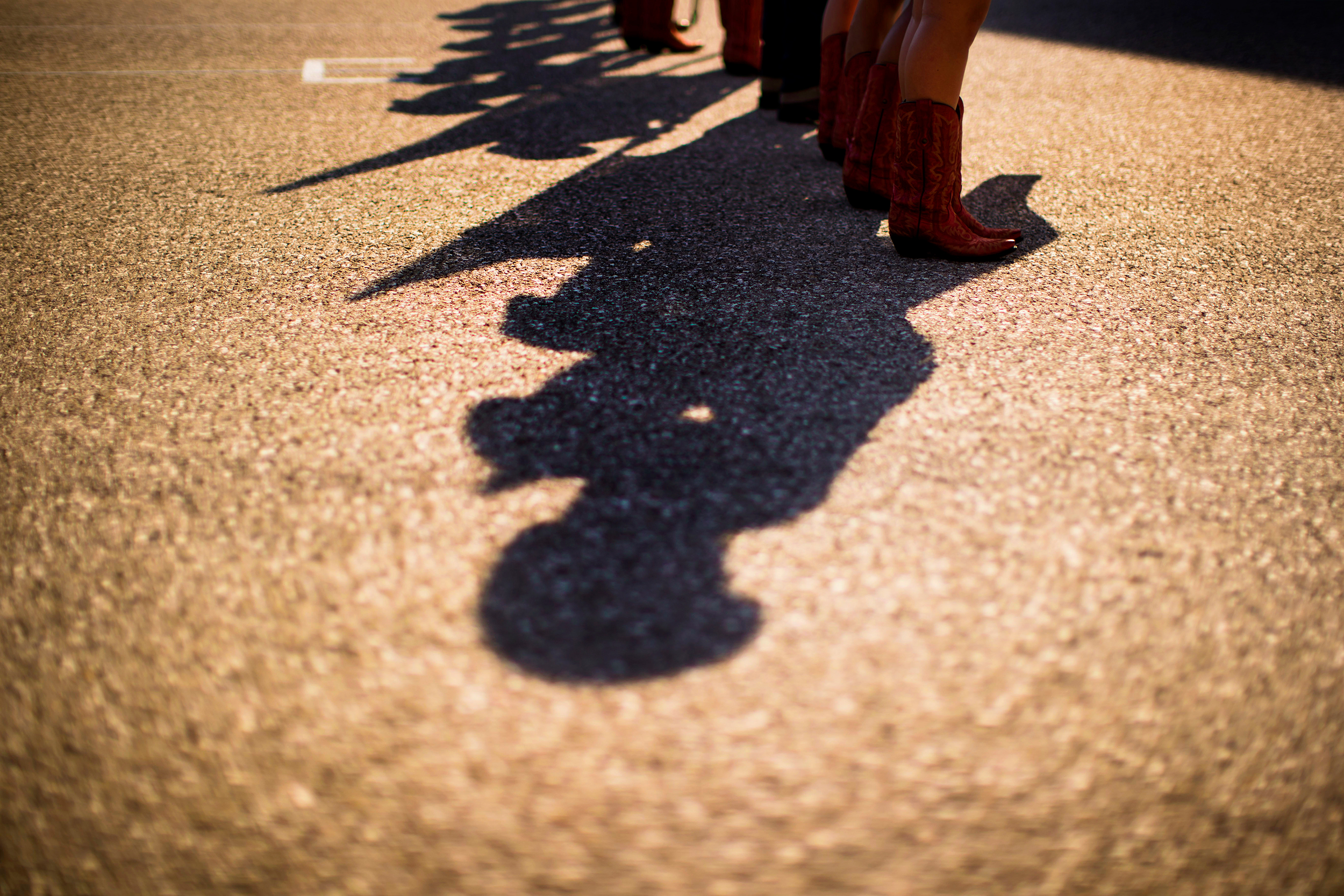 Cow girl boots on the grid