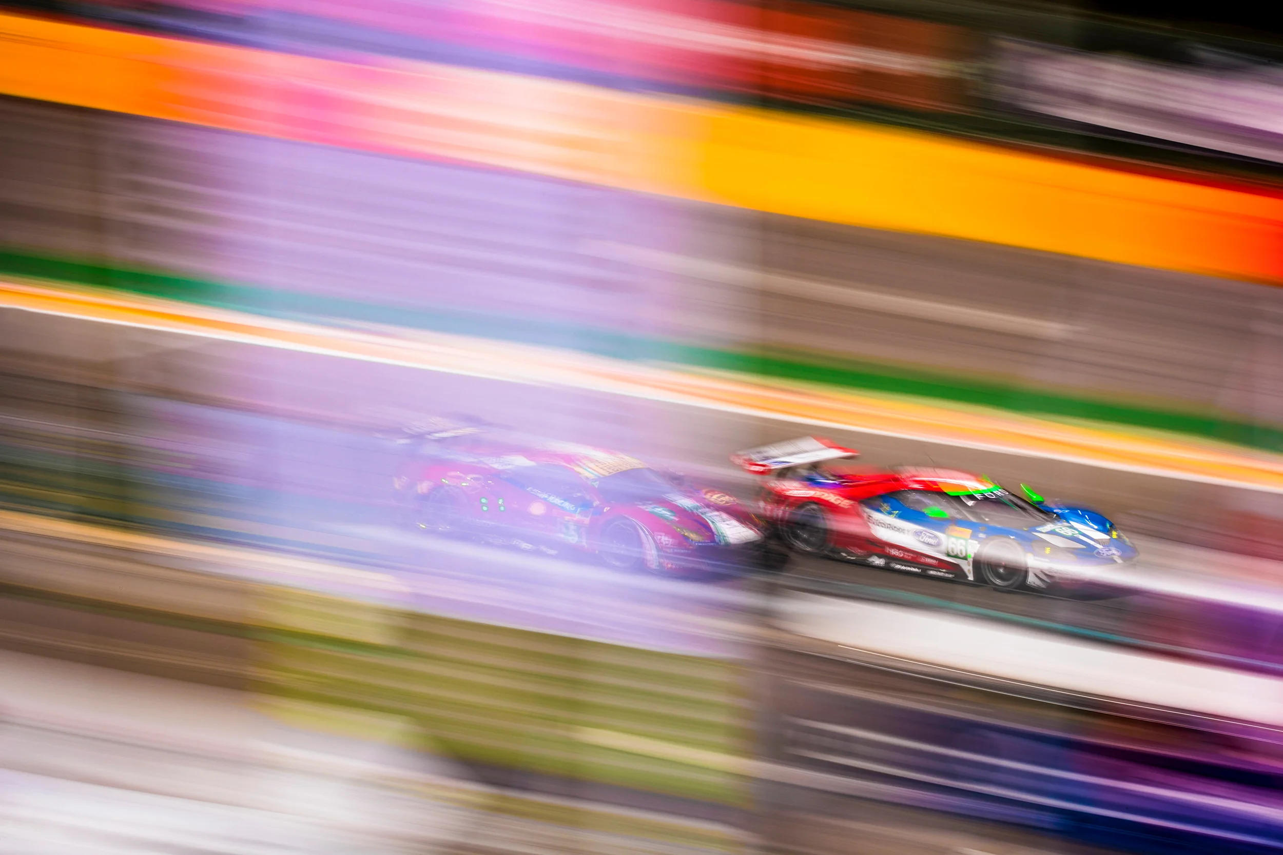 Alessandro Pier Guidi, Ferrari 488 and Olivier Pla, Ford GT