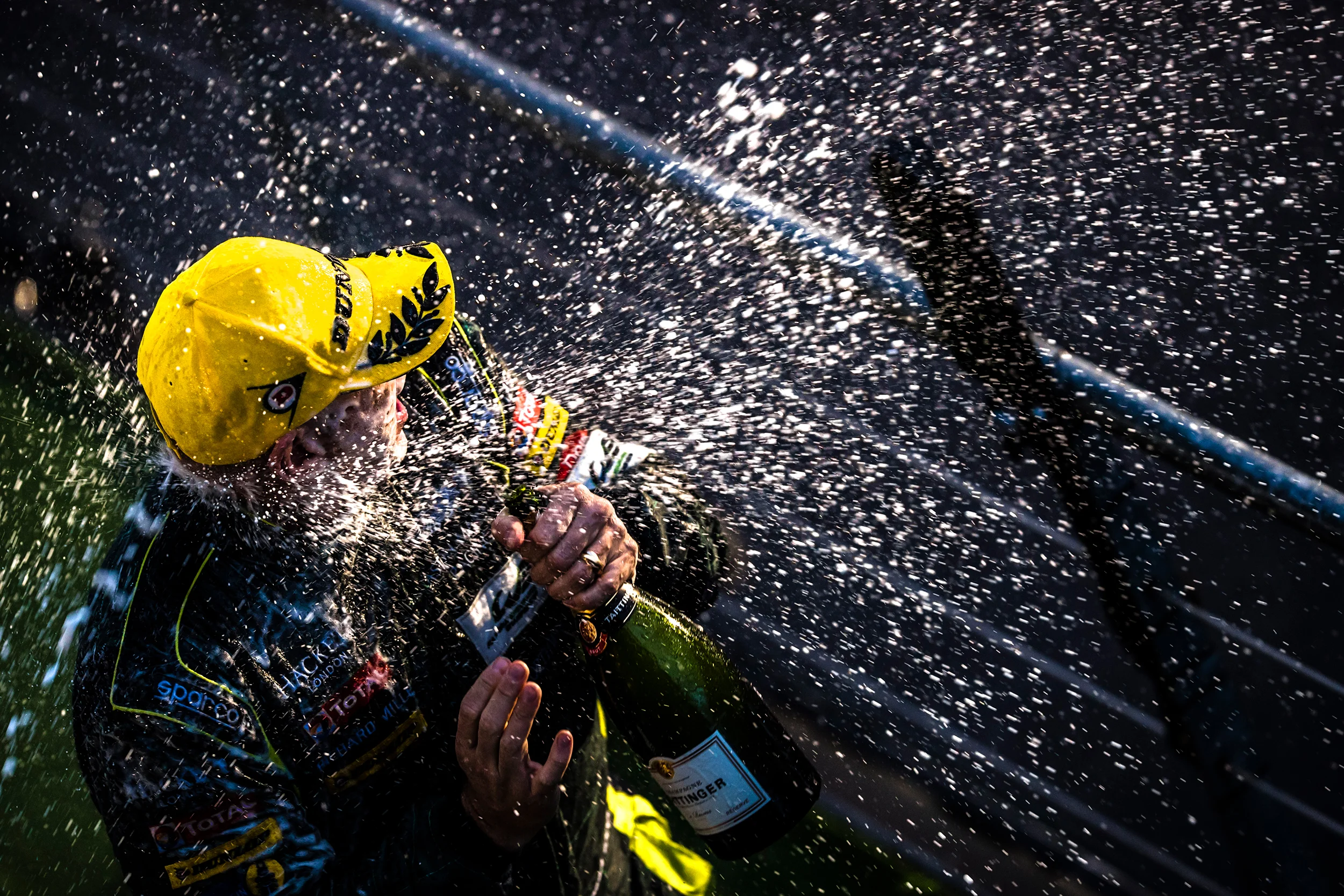 Paul Dalla Lana on the podium