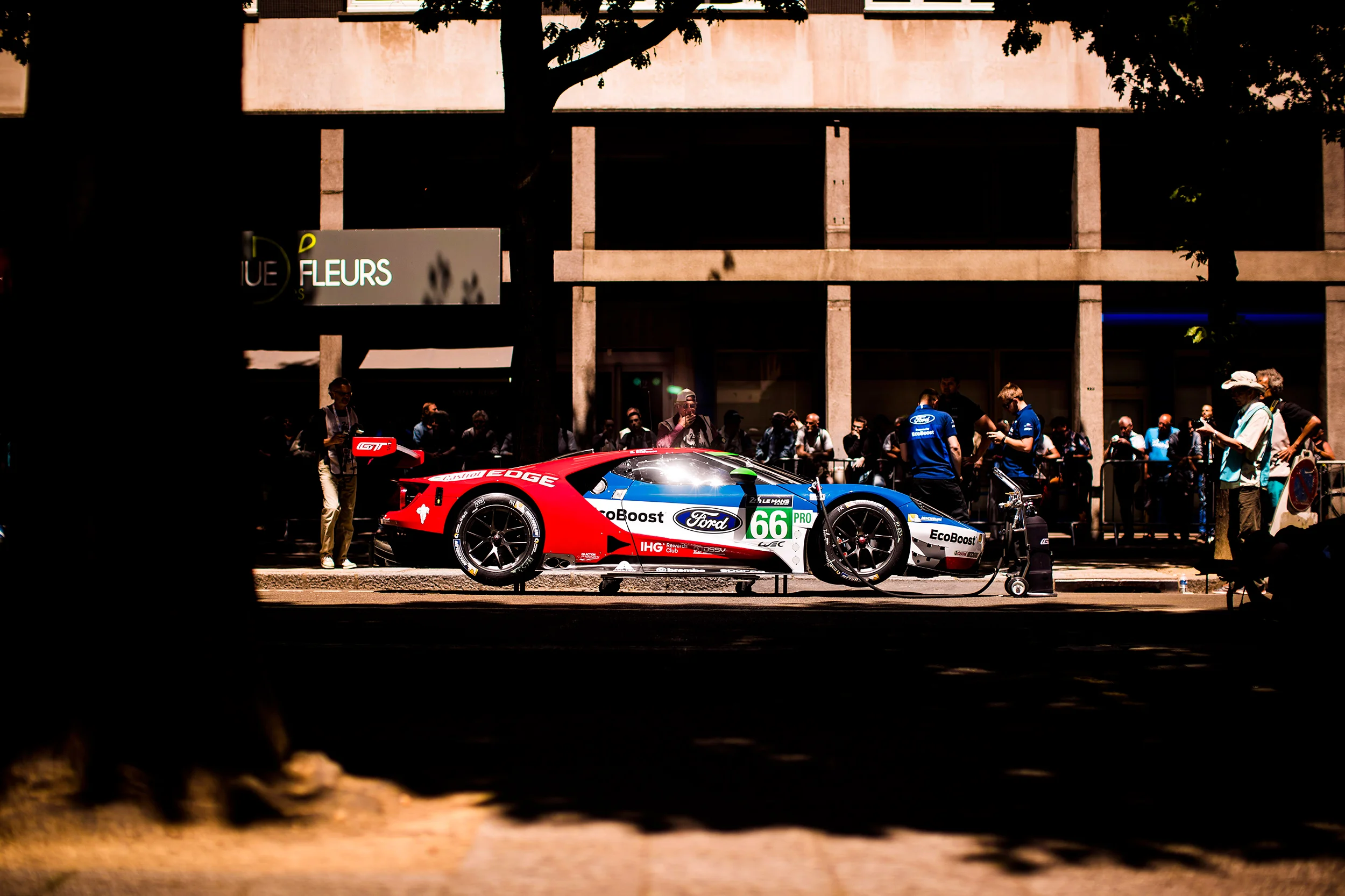 #66 Ford GT at scrutineering