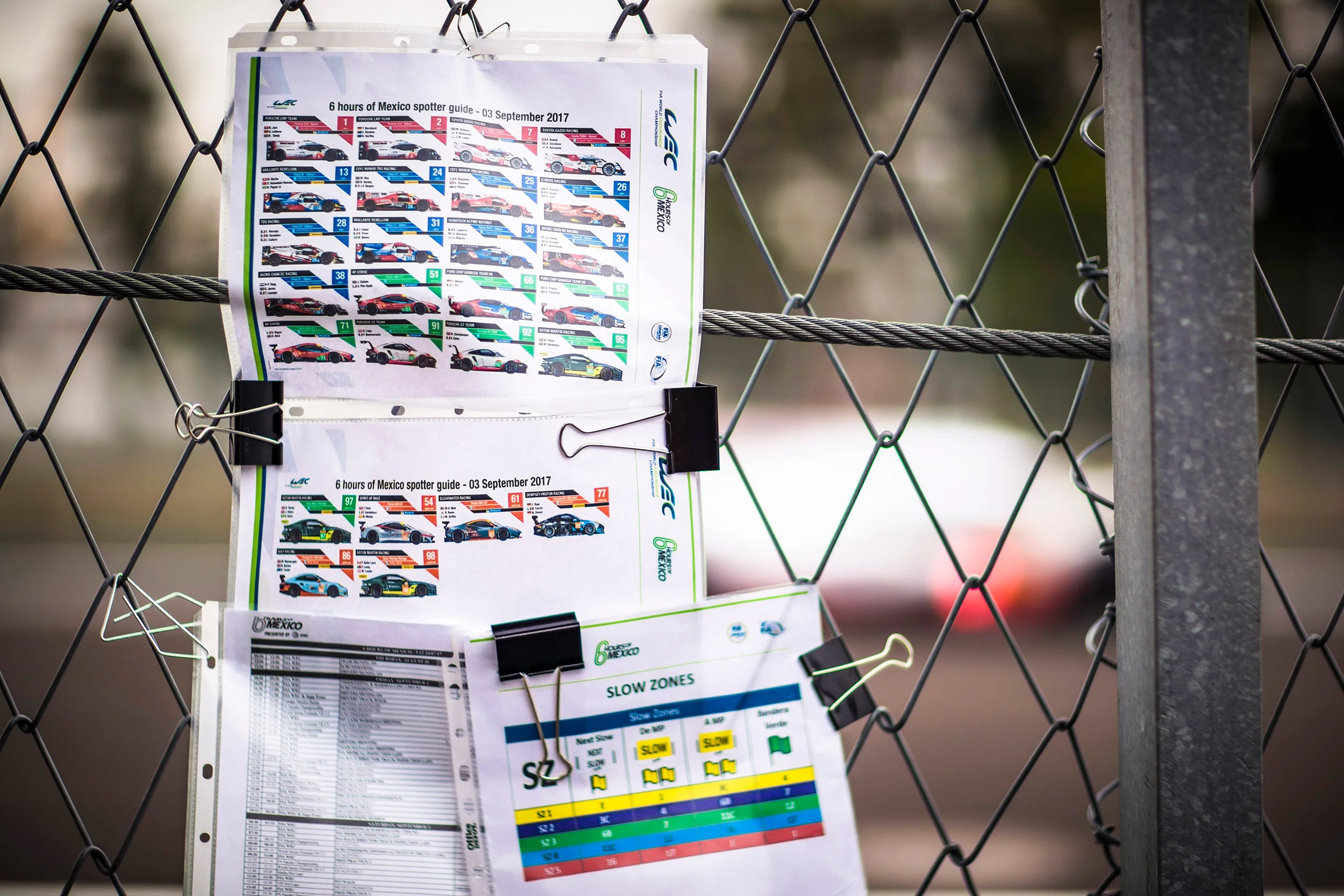 A marshal's spotter guide