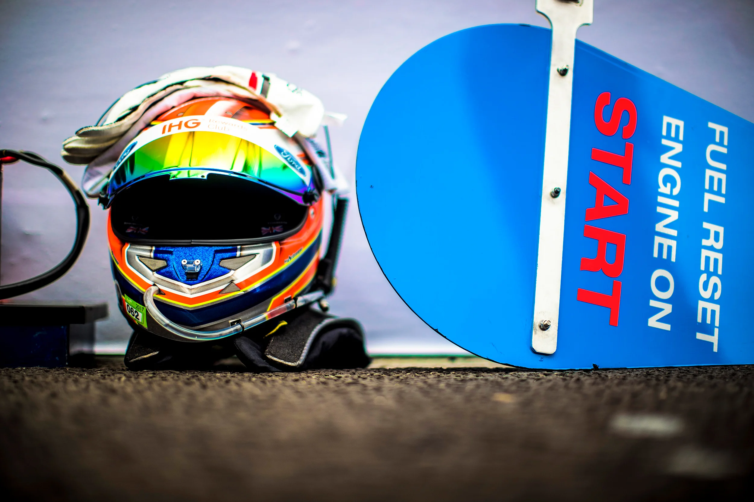 Harry Tincknell's helmet