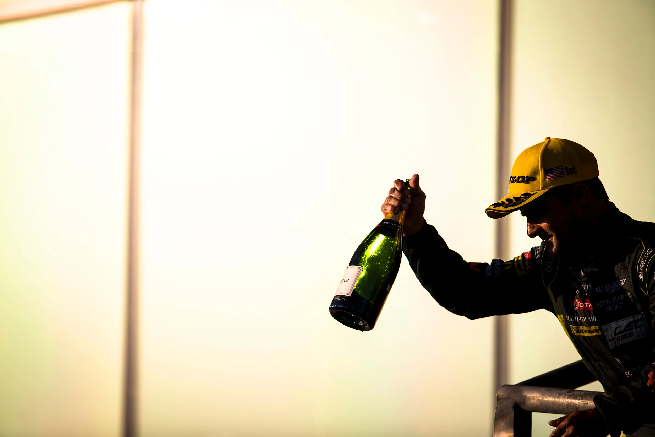 Pedro Lamy on the podium 