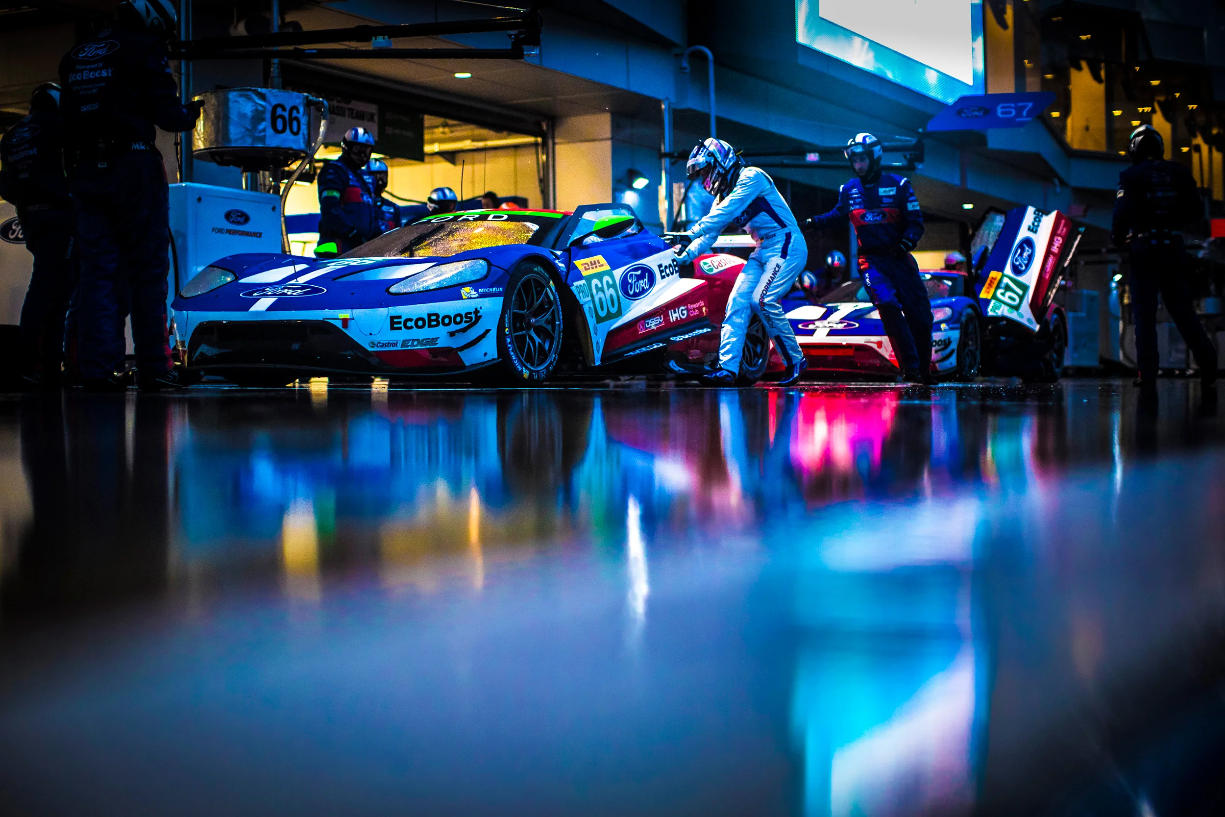 Stefan Mucke and the #66 Ford GT