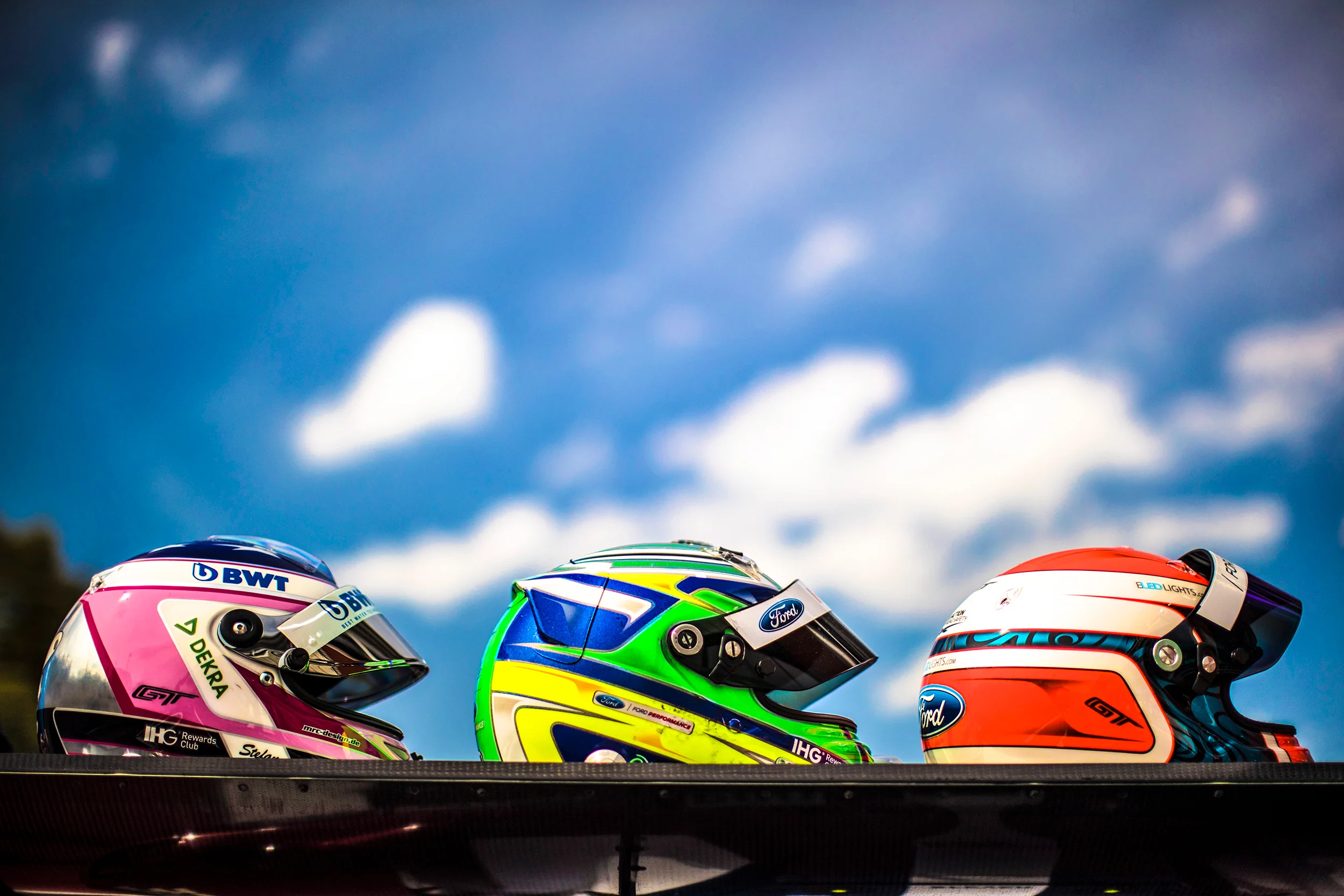 #66 Ford GT driver helmets