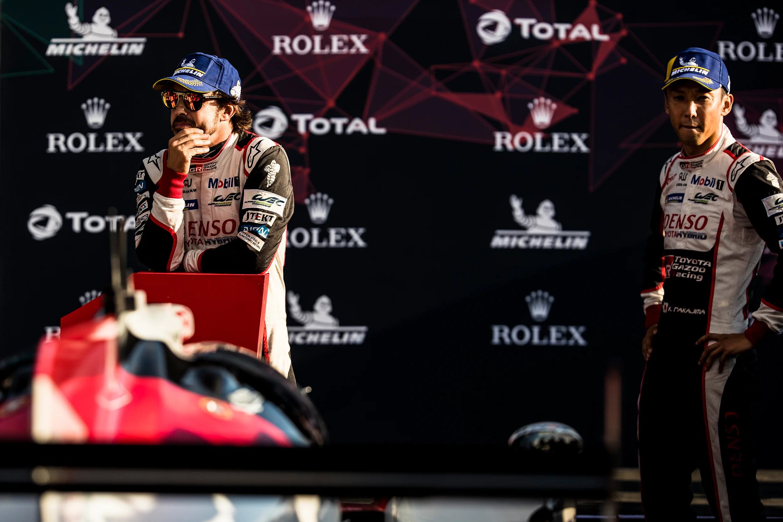 Fernando Alonso and Kazuki Nakajima