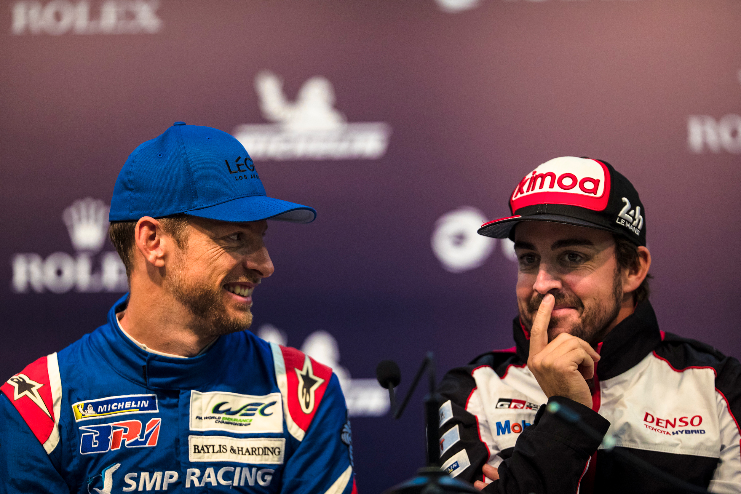 Jenson Button and Fernando Alonso