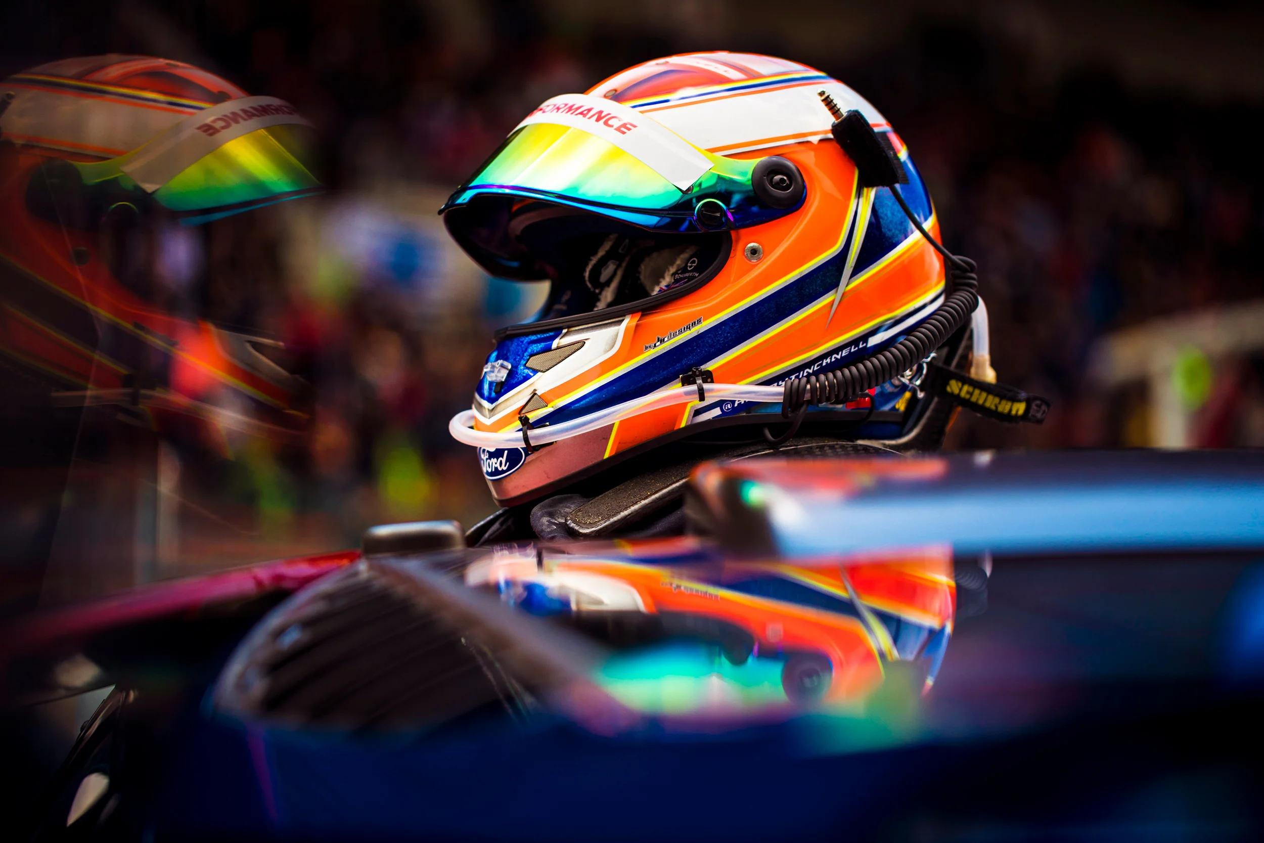 Harry Tincknell's helmet