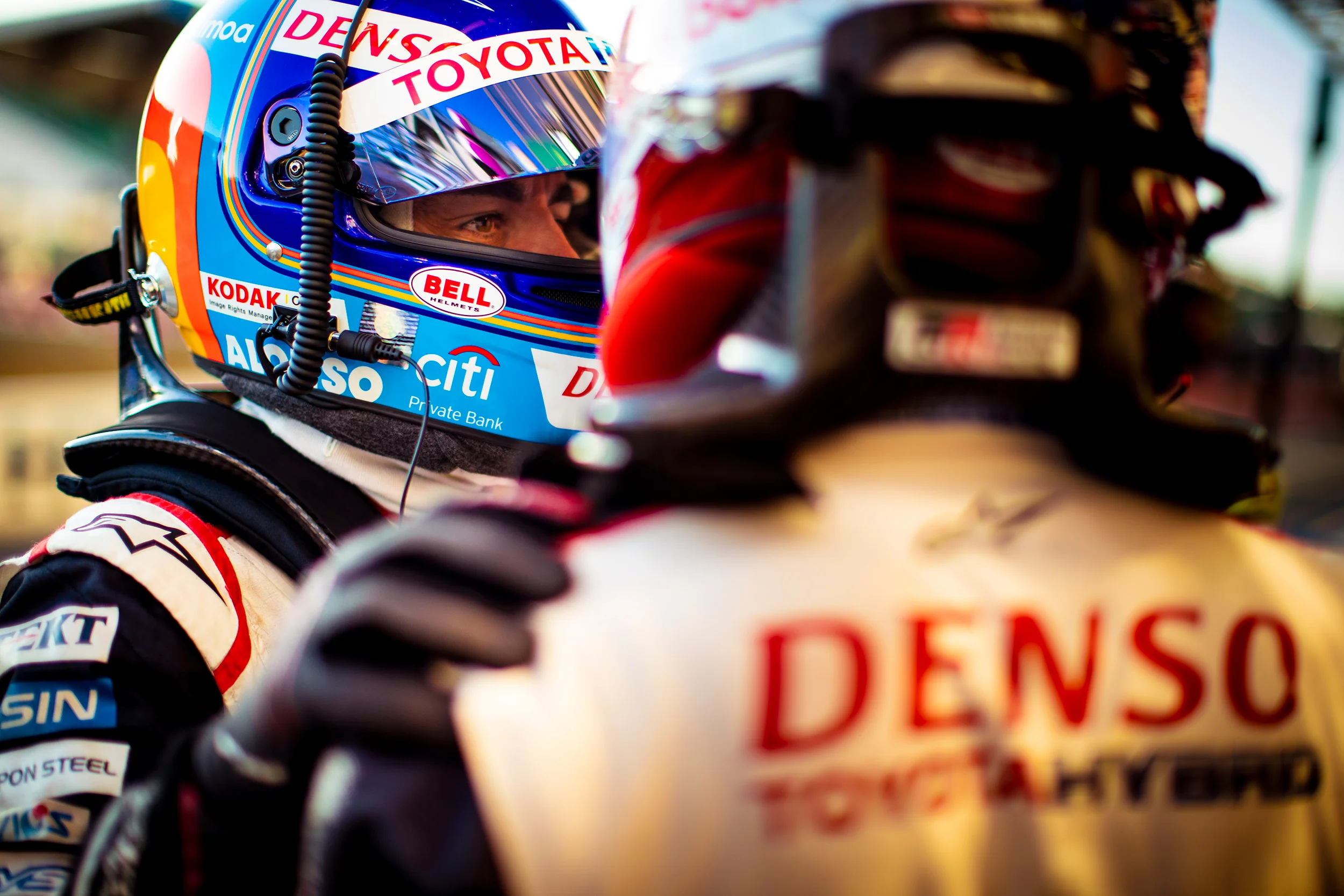 Fernando Alonso and Sebastien Buemi