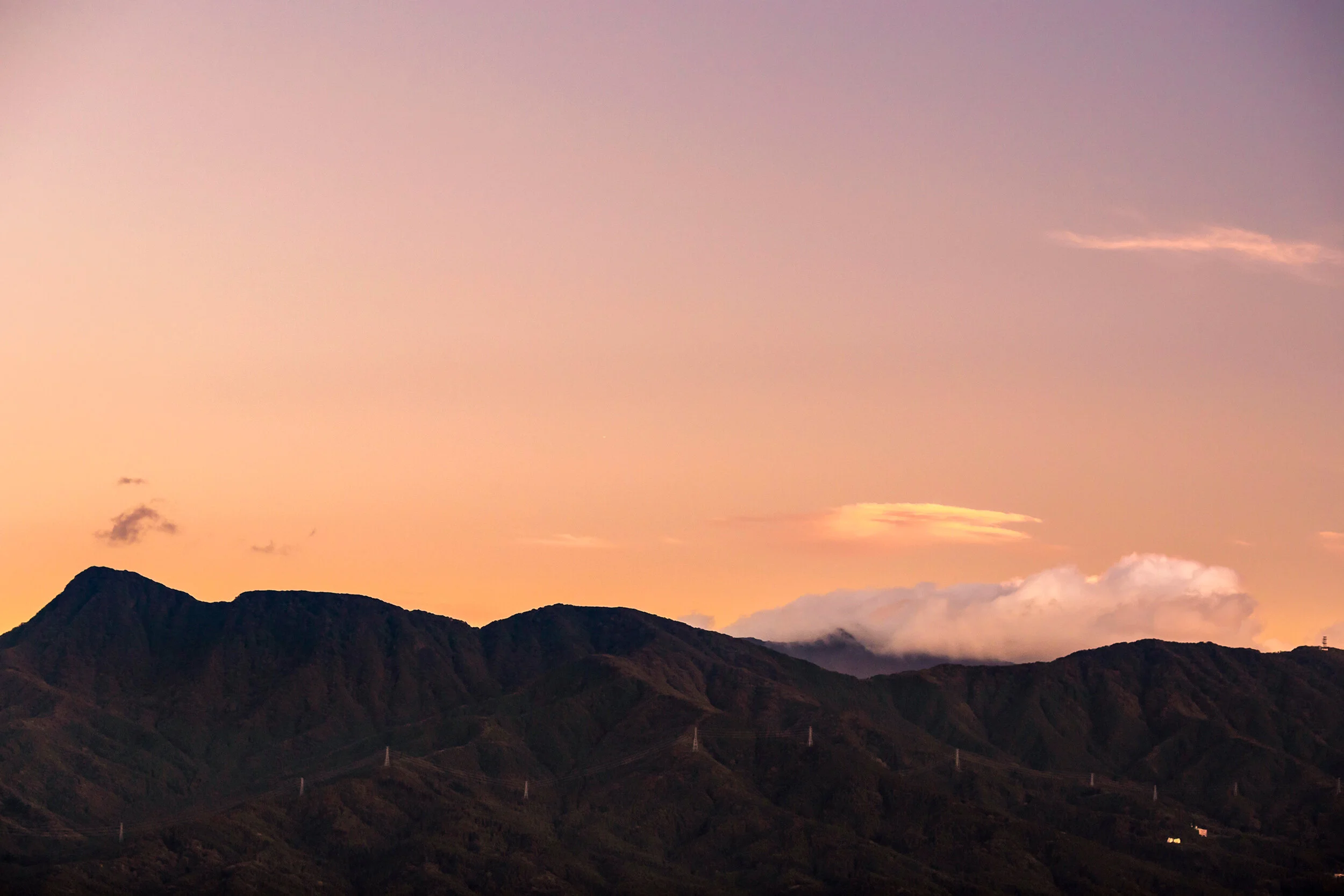 Sunset at the Fuji Speedway