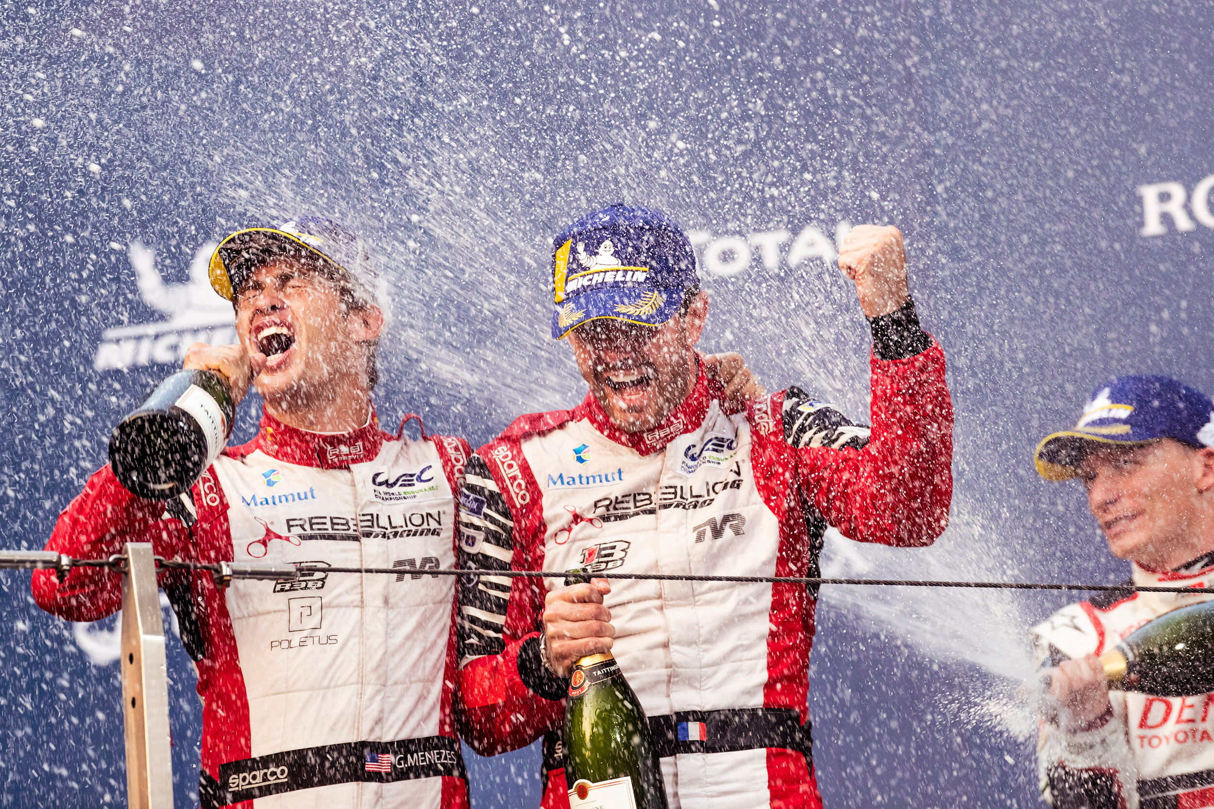 Gustavo Menezes and Norman Nato on the podium