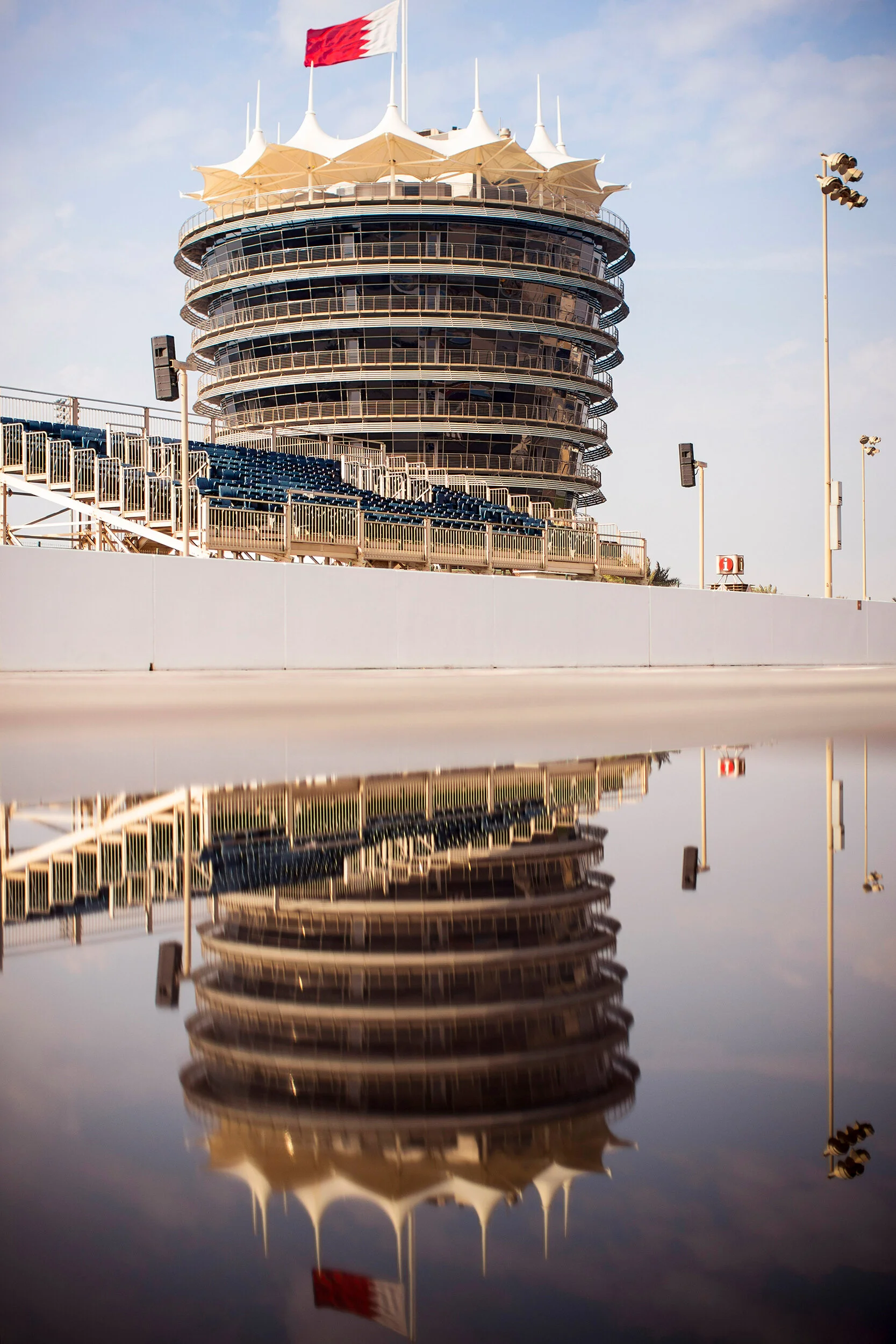 The tower at the Bahrain International Circuit