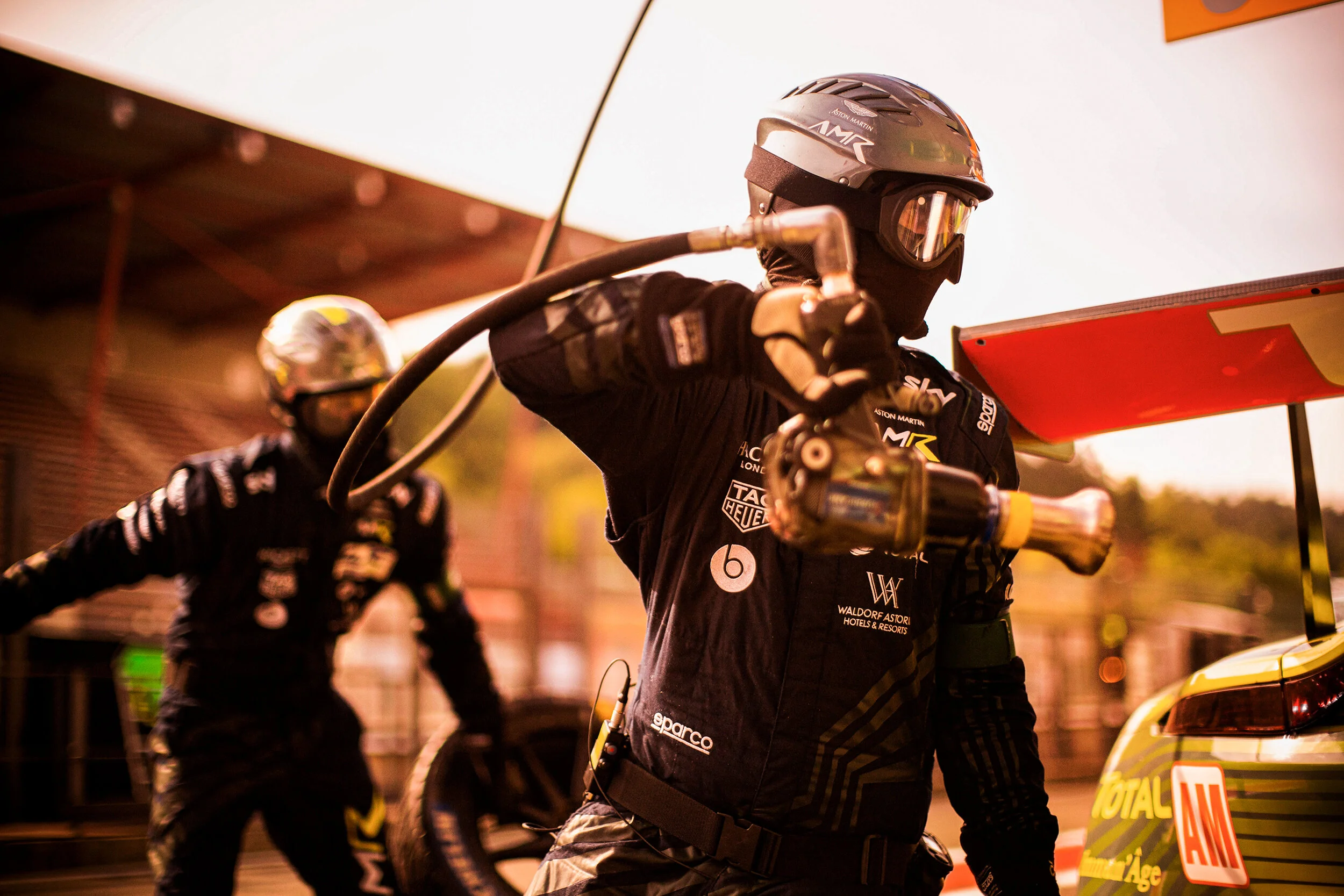 Aston Martin pit crew