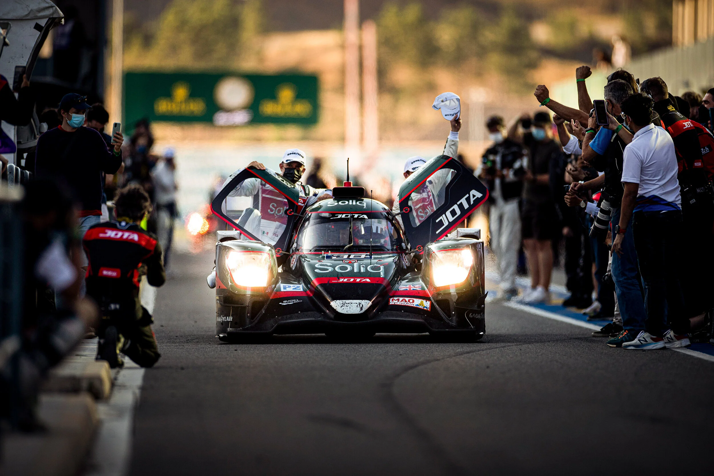 #38 Jota Oreca 07 - Gibson celebrate LMP2 victory