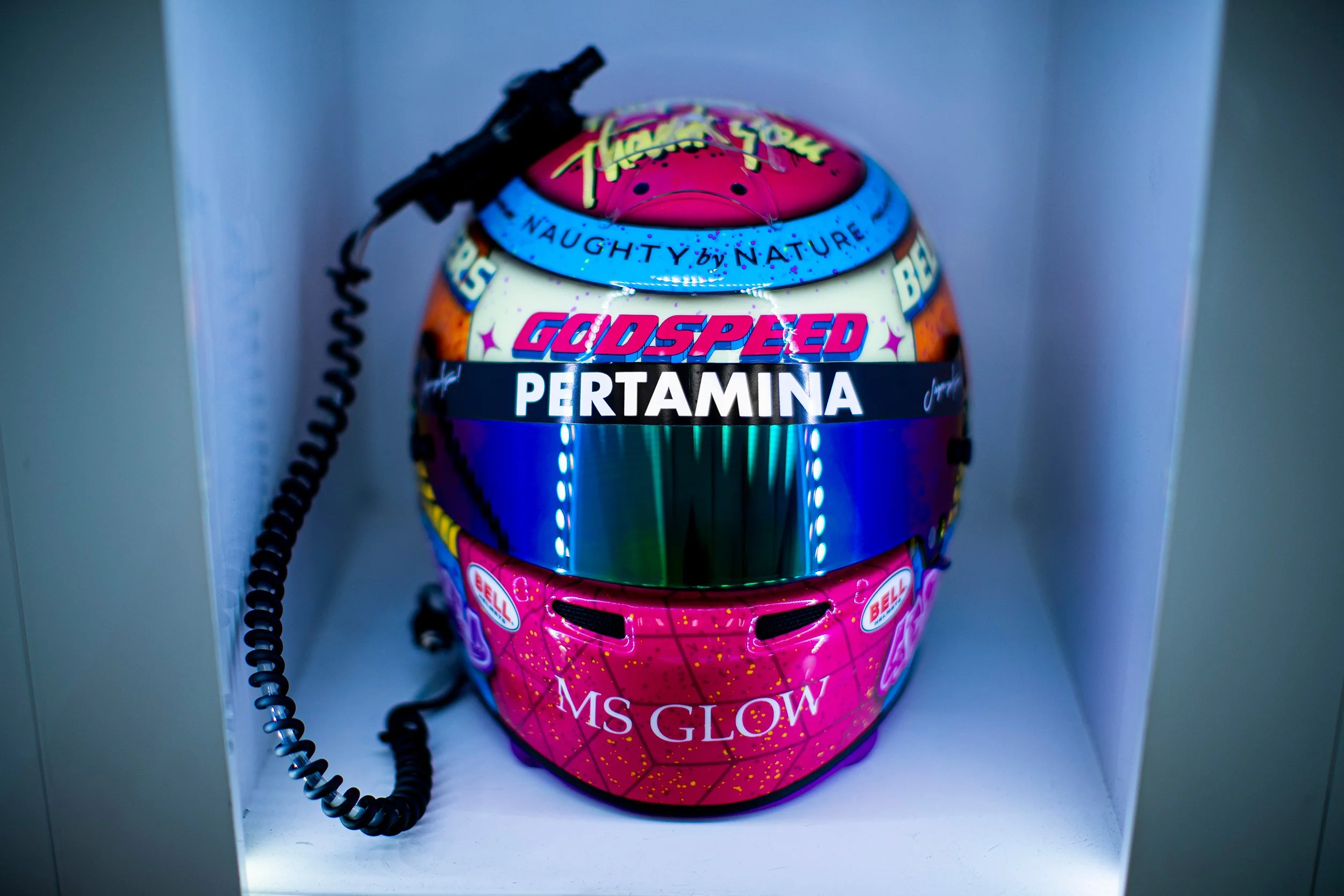 Sean Gelael's one off helmet