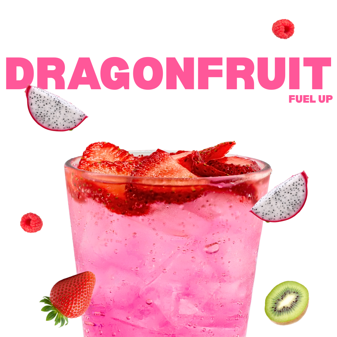 Dragonfruit Fuel Up Energy Drink – Sparkling Strawberry Dragonfruit Natural Energy